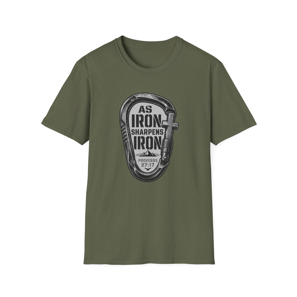 As Iron Sharpens Iron Carabiner T-Shirt