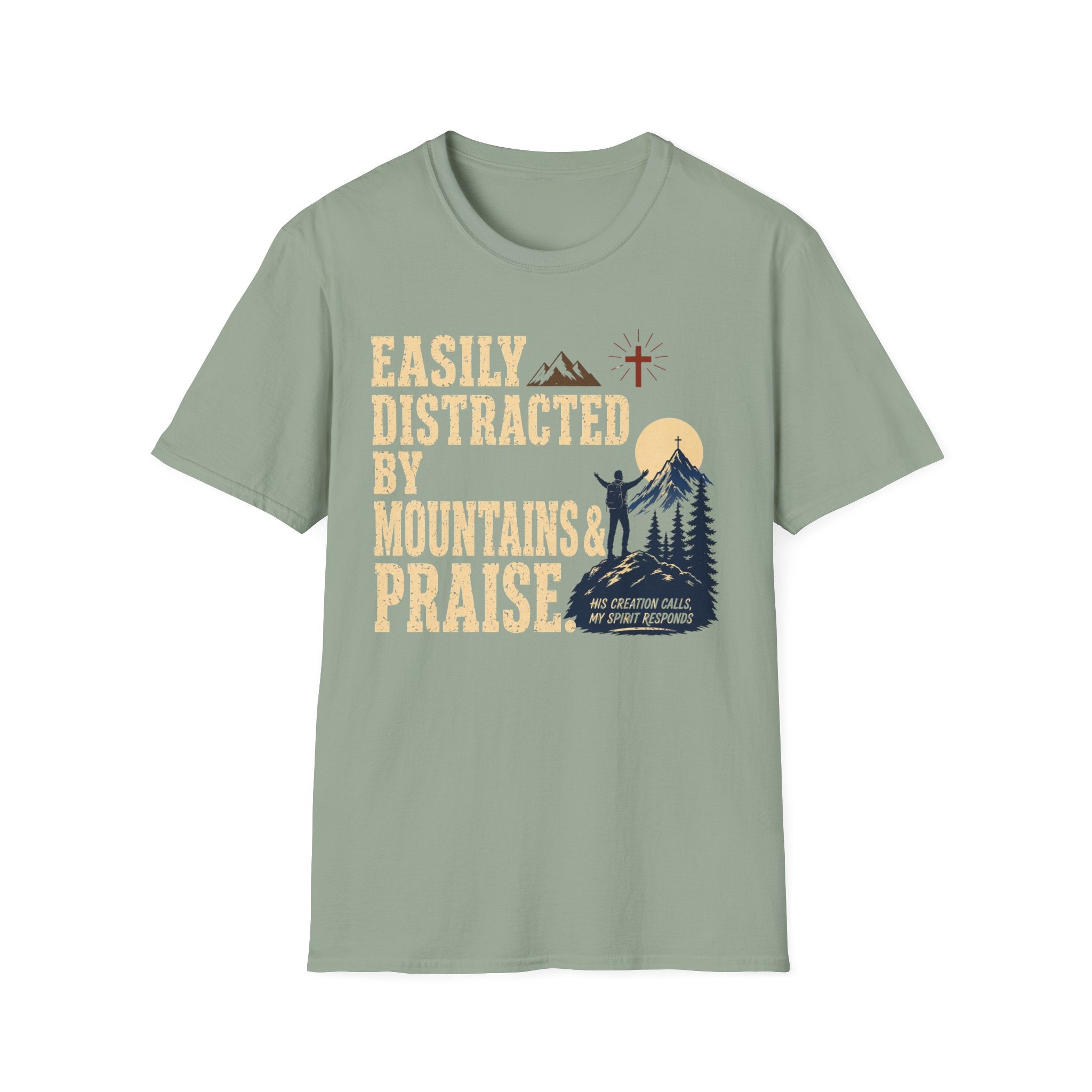 Easily Distracted Mountains & Praise T-Shirt