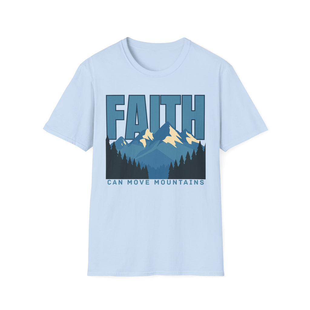 Faith Can Move Mountains Block T-Shirt