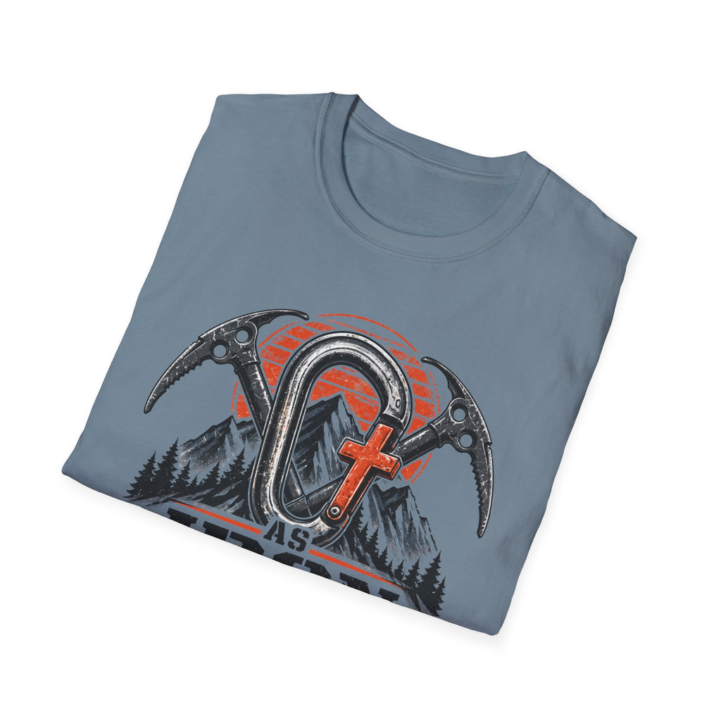 Iron Sharpens Iron Mountain Carabiner T-Shirt