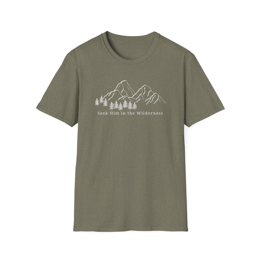 Seek Him In The Wilderness White T-Shirt