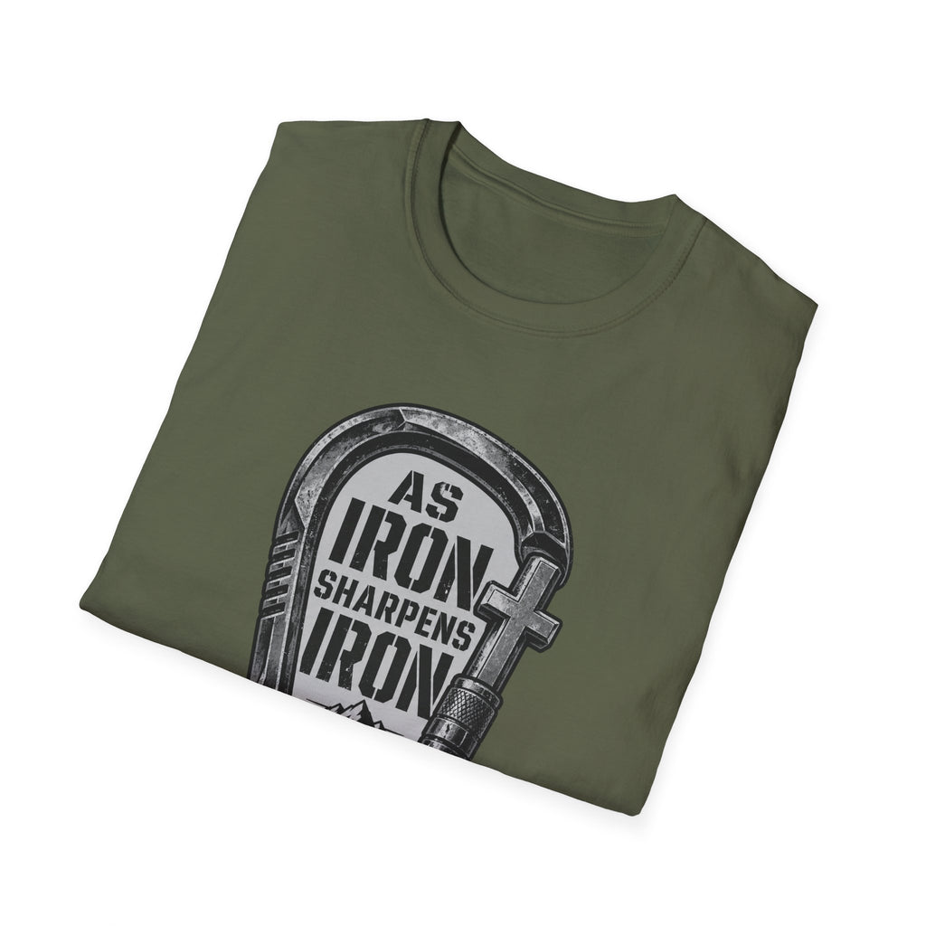 As Iron Sharpens Iron Carabiner T-Shirt