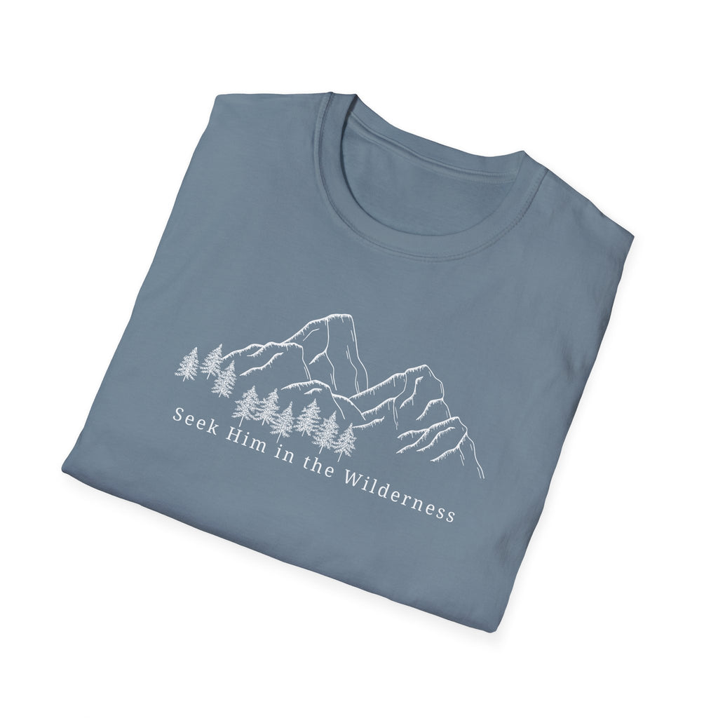 Seek Him In The Wilderness White T-Shirt