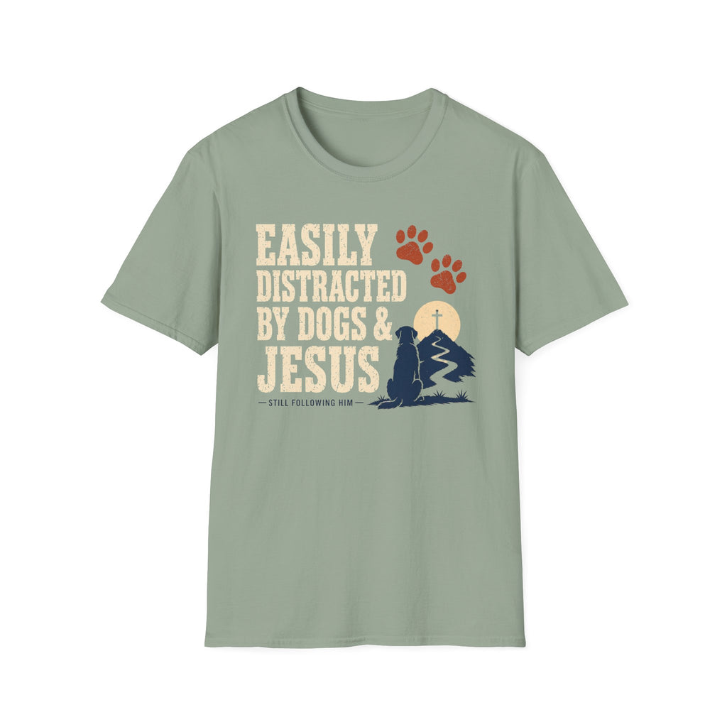 Easily Distracted Dogs & Jesus T-Shirt