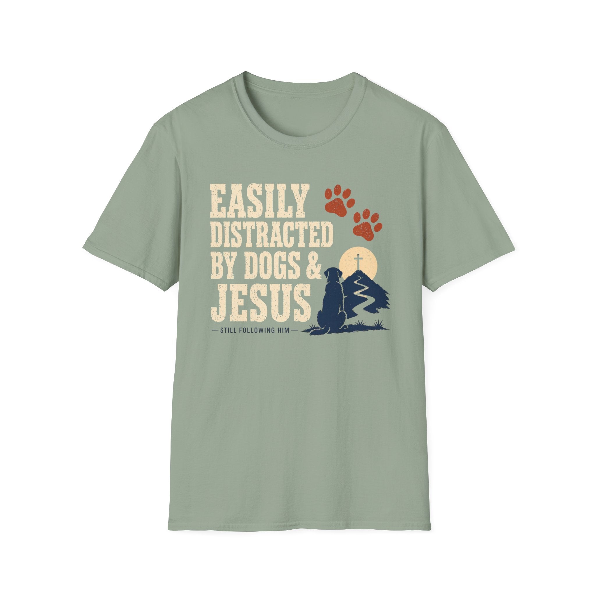 Easily Distracted Dogs & Jesus T-Shirt