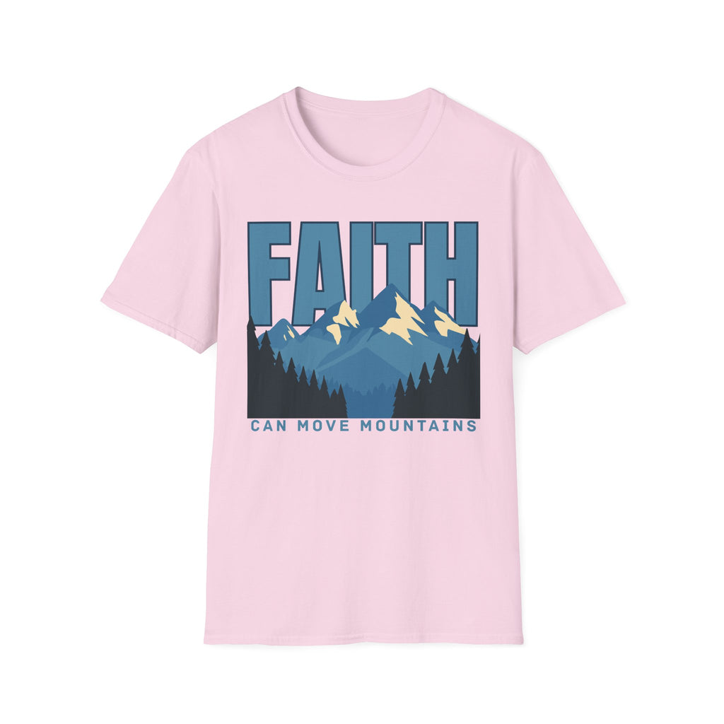 Faith Can Move Mountains Block T-Shirt