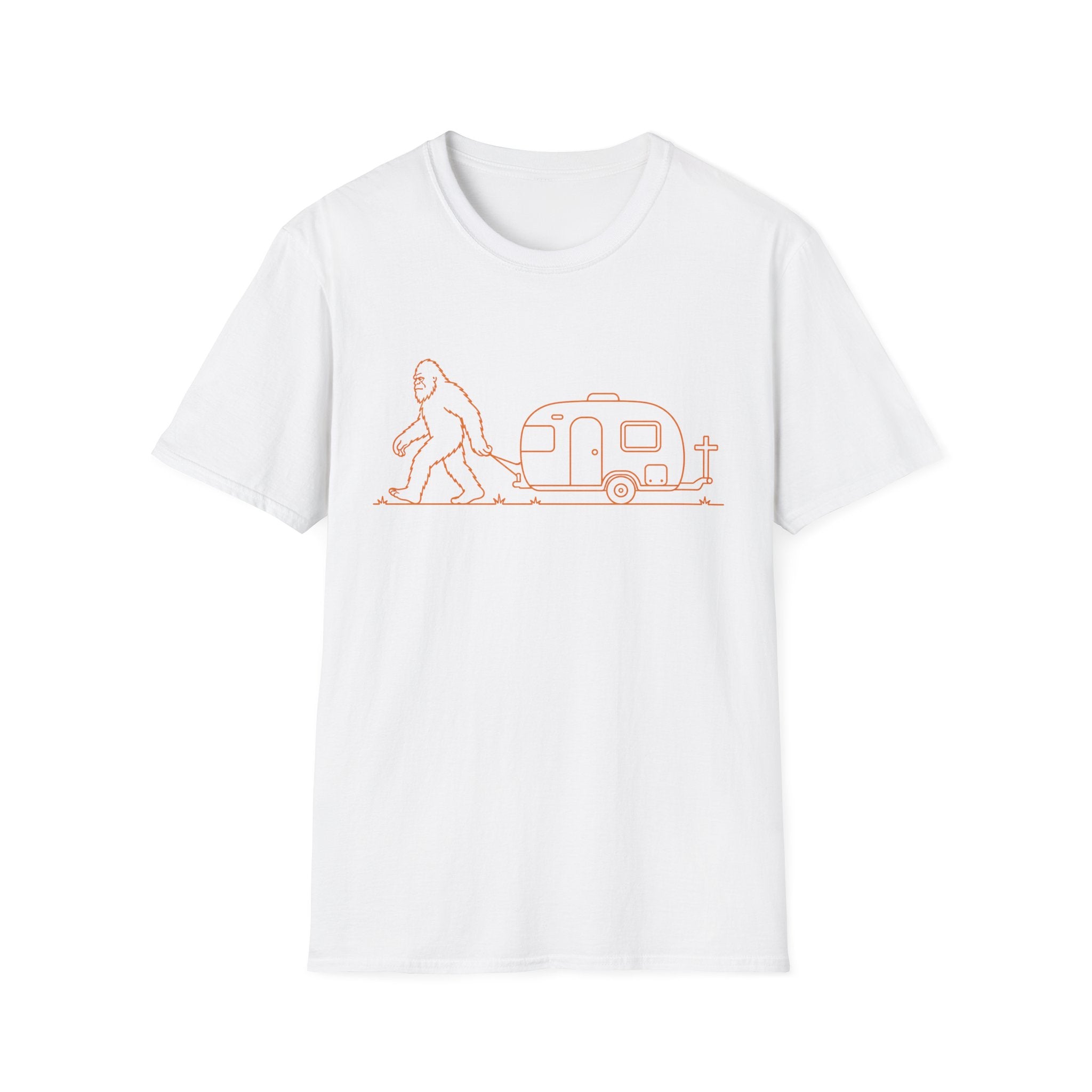 Bigfoot Pulling Camper T-Shirt