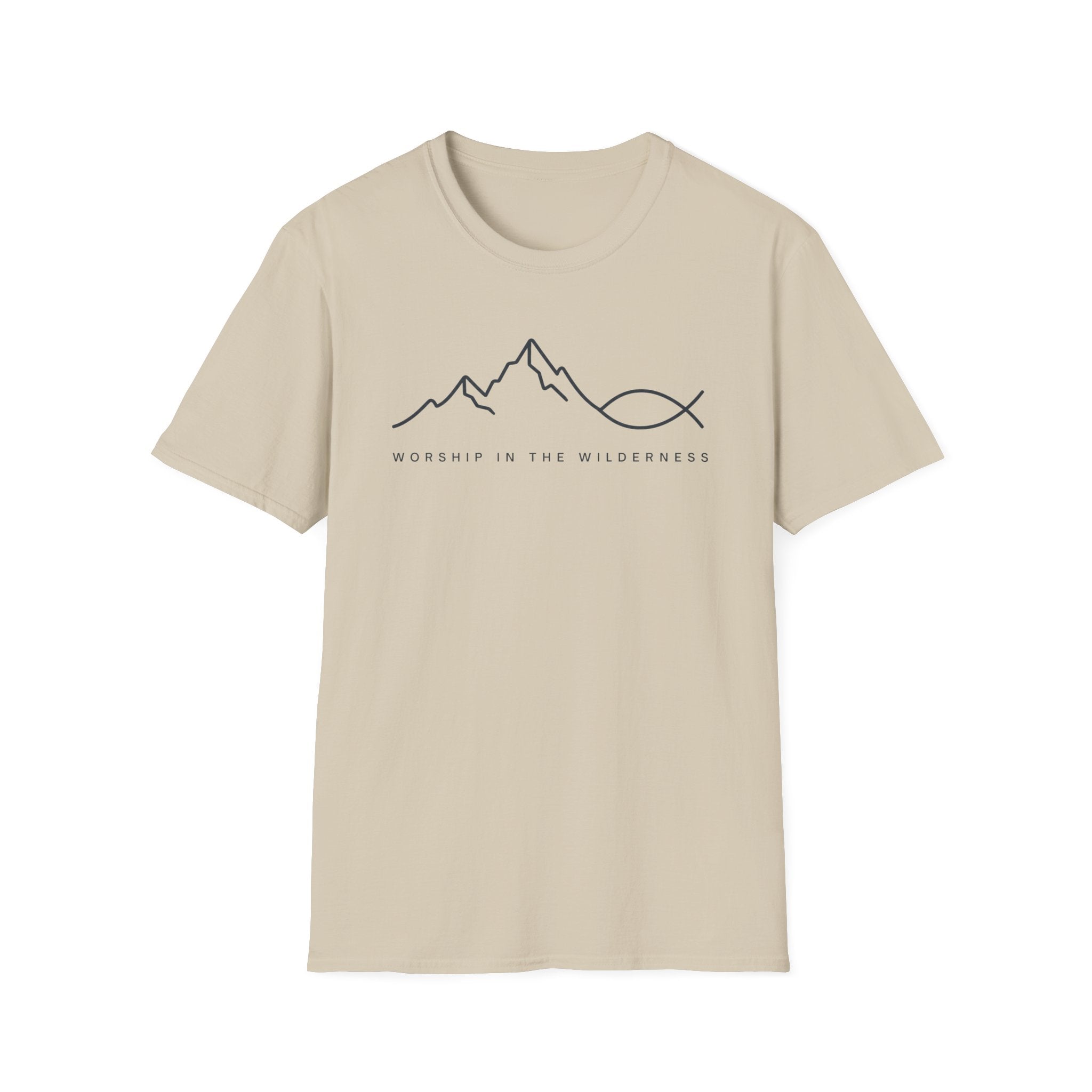 Worship in The Wilderness Line Art T-Shirt