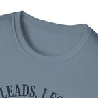 He Leads I Follow Dog with Man T-Shirt