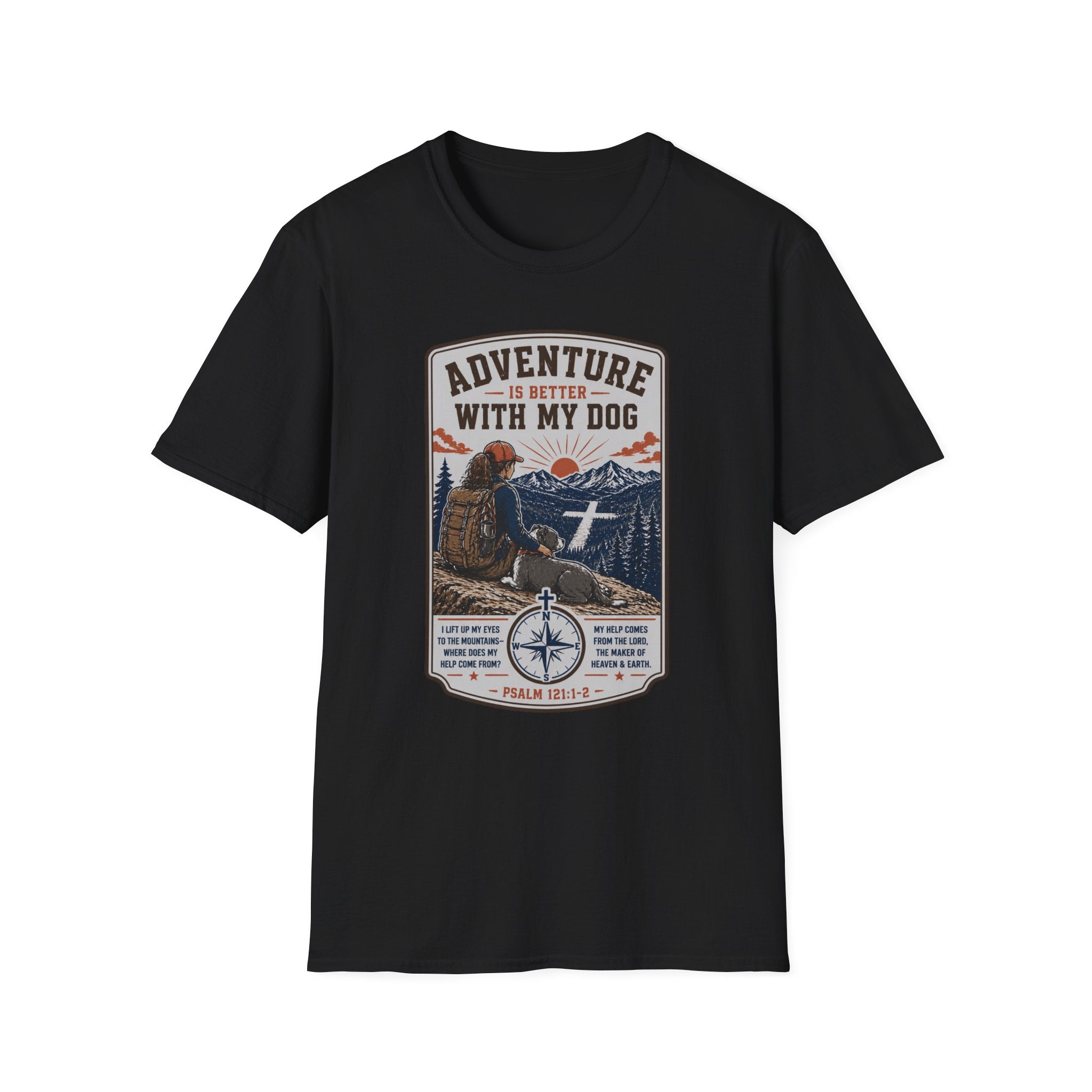 Adventure Is Better With My Dog T-Shirt — Hiking Dog Lover Tee