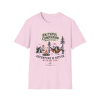 Faithful Companion Dog in Hammock T-Shirt