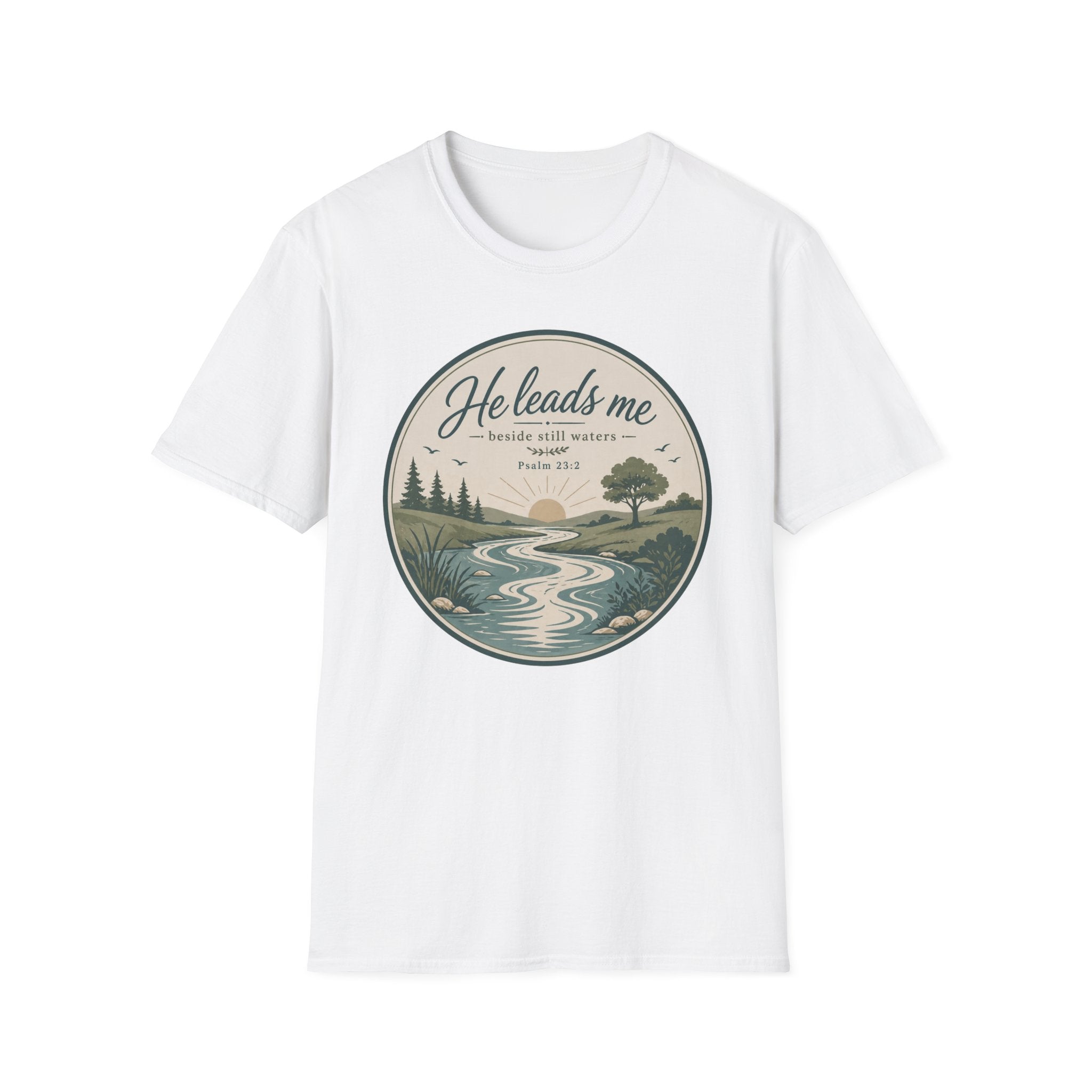 He Leads Me T-Shirt