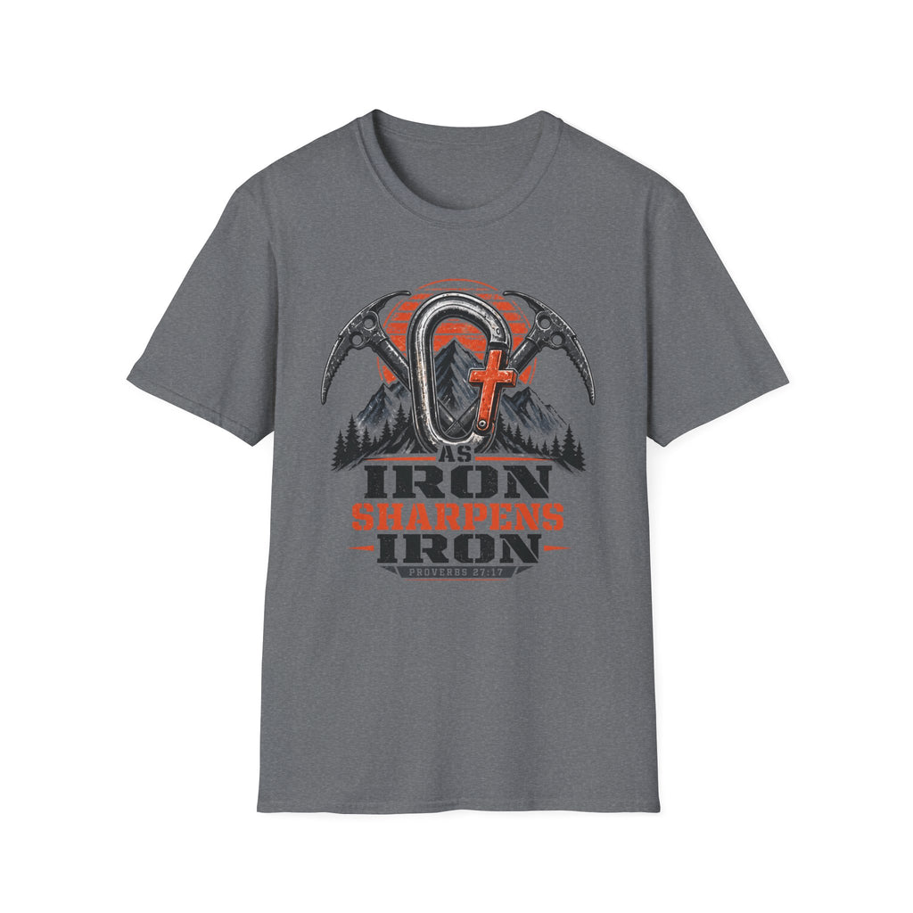 Iron Sharpens Iron Mountain Carabiner T-Shirt