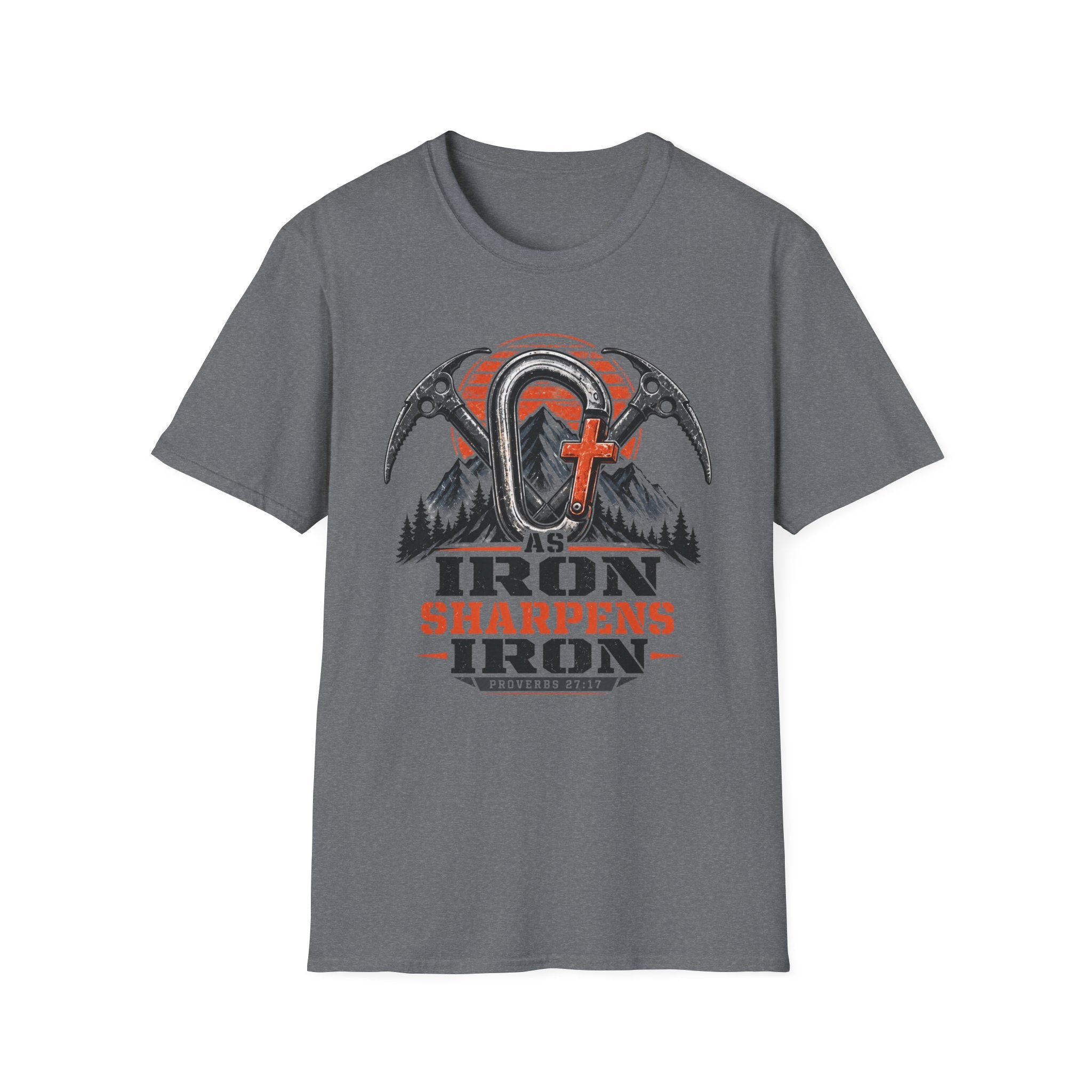 Iron Sharpens Iron Mountain Carabiner T-Shirt