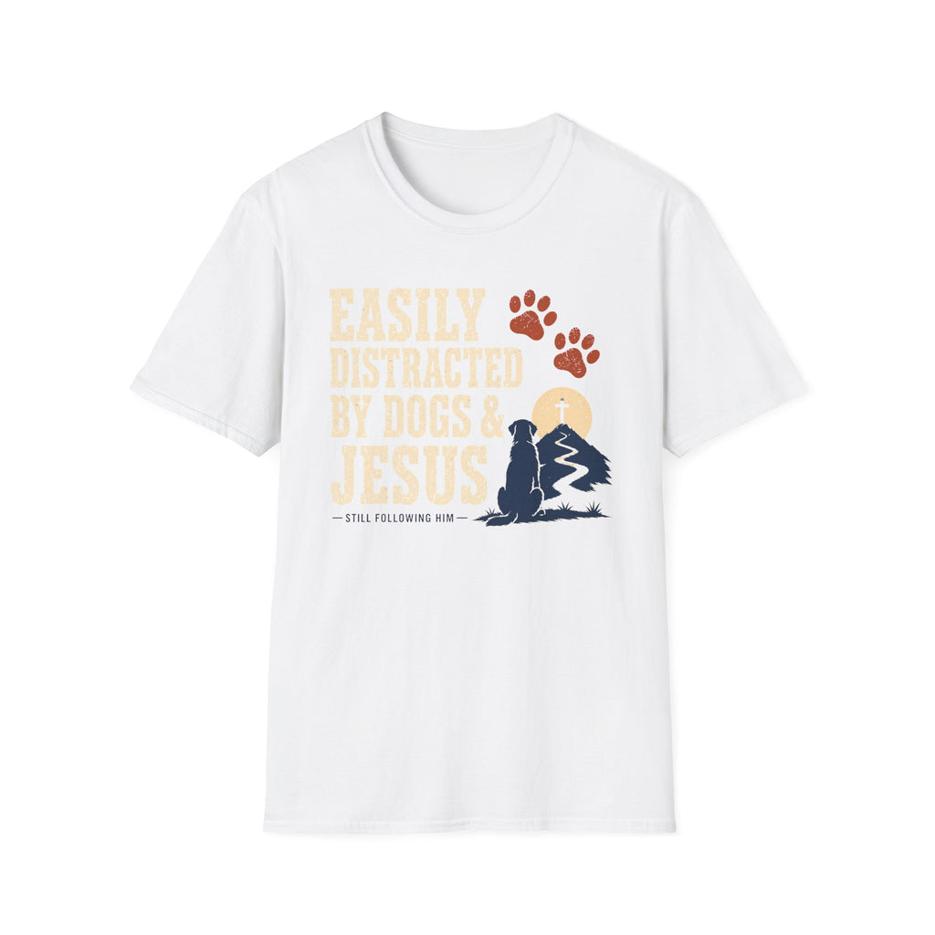Easily Distracted Dogs & Jesus T-Shirt