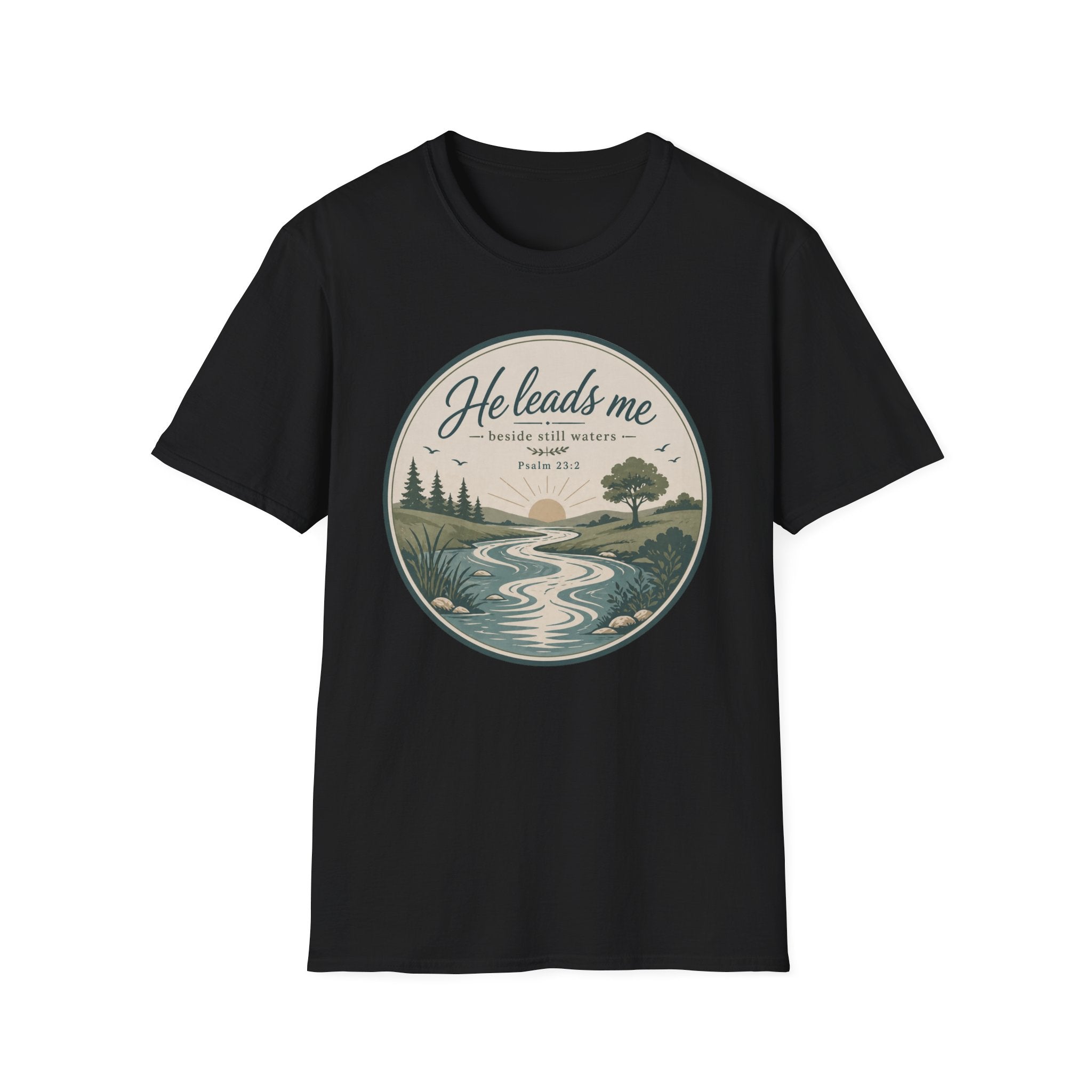 He Leads Me T-Shirt