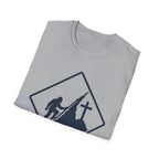 Bigfoot on Mountain Cross T-Shirt