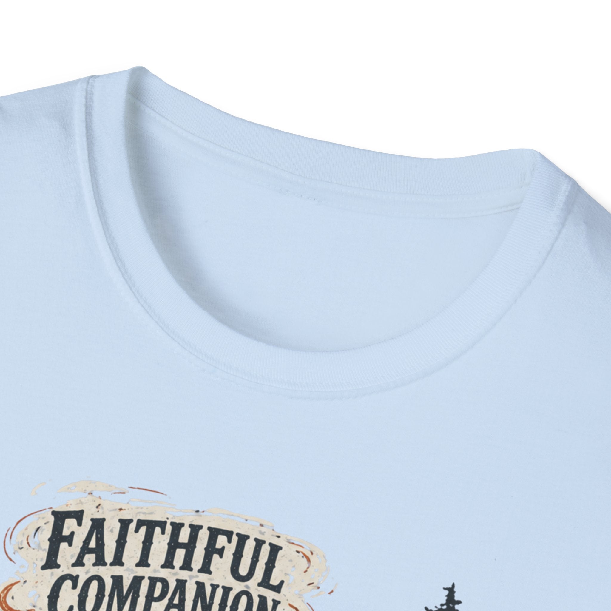Faithful Companion Dog With Female T-Shirt