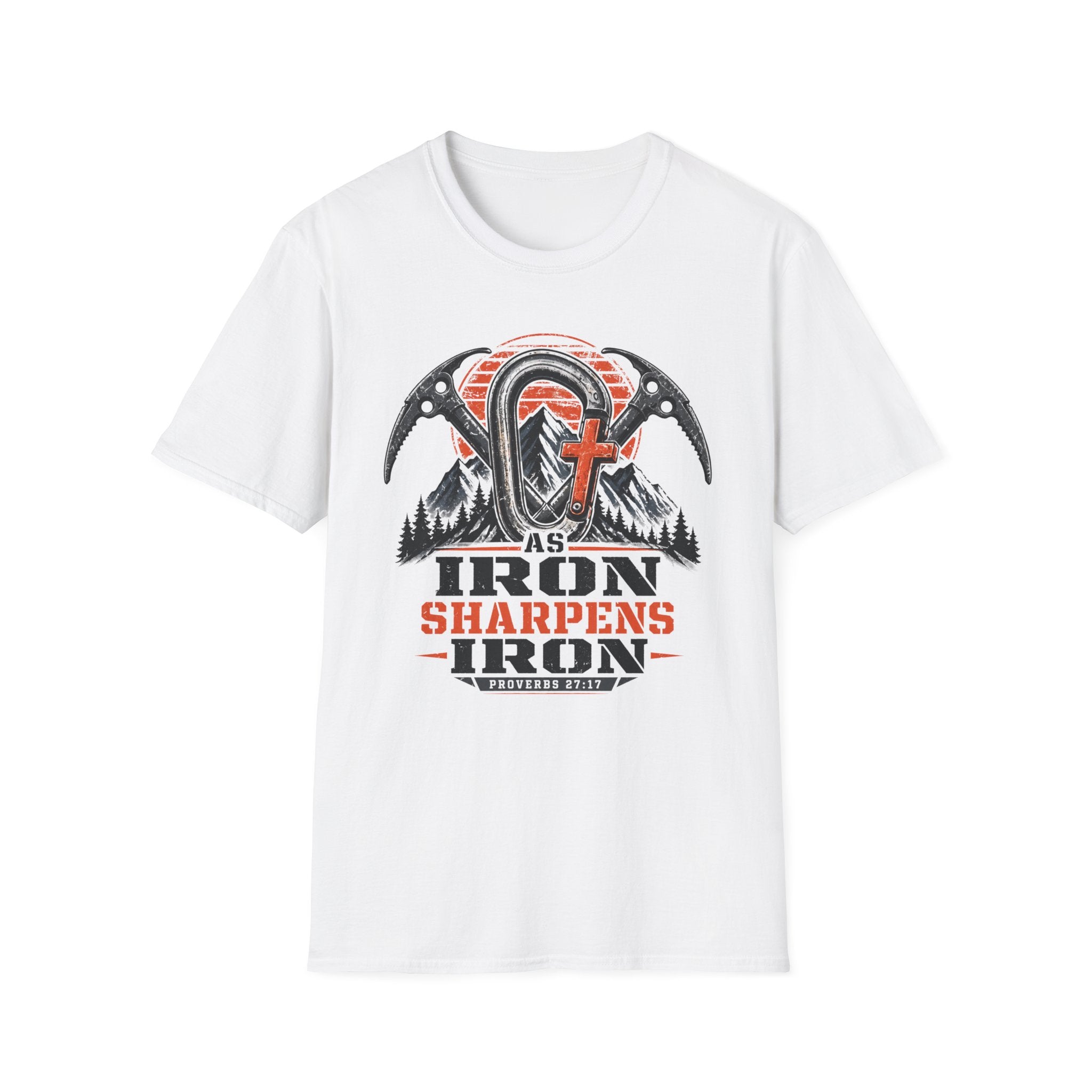Iron Sharpens Iron Mountain Carabiner T-Shirt