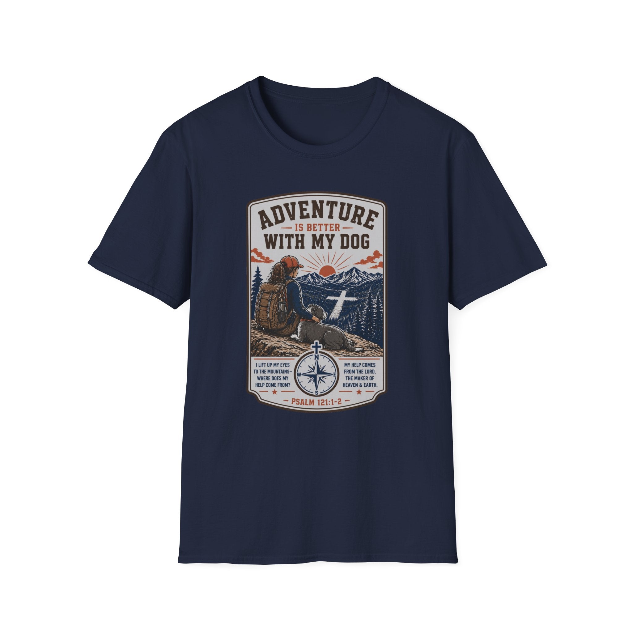Adventure Is Better With My Dog T-Shirt — Hiking Dog Lover Tee