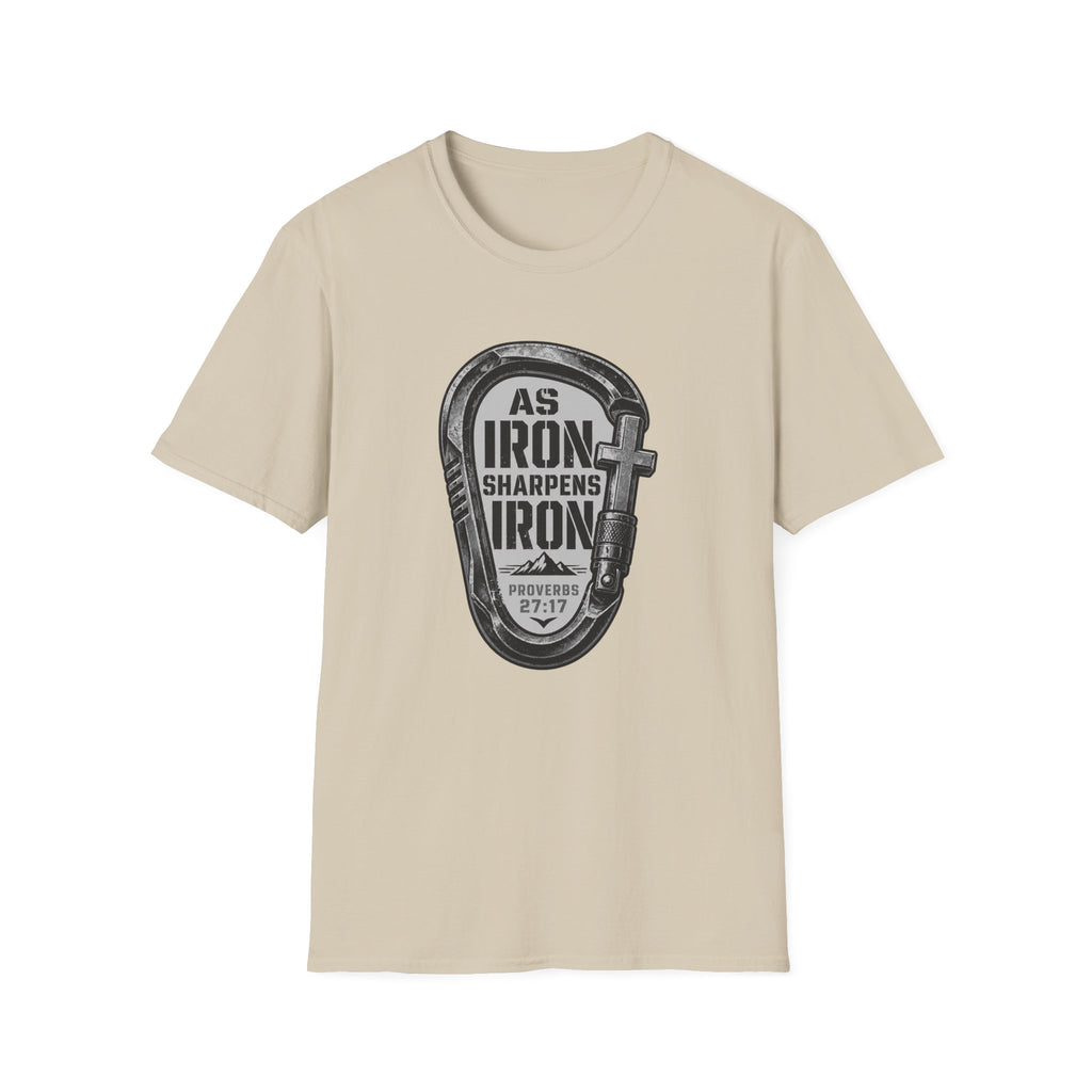 As Iron Sharpens Iron Carabiner T-Shirt