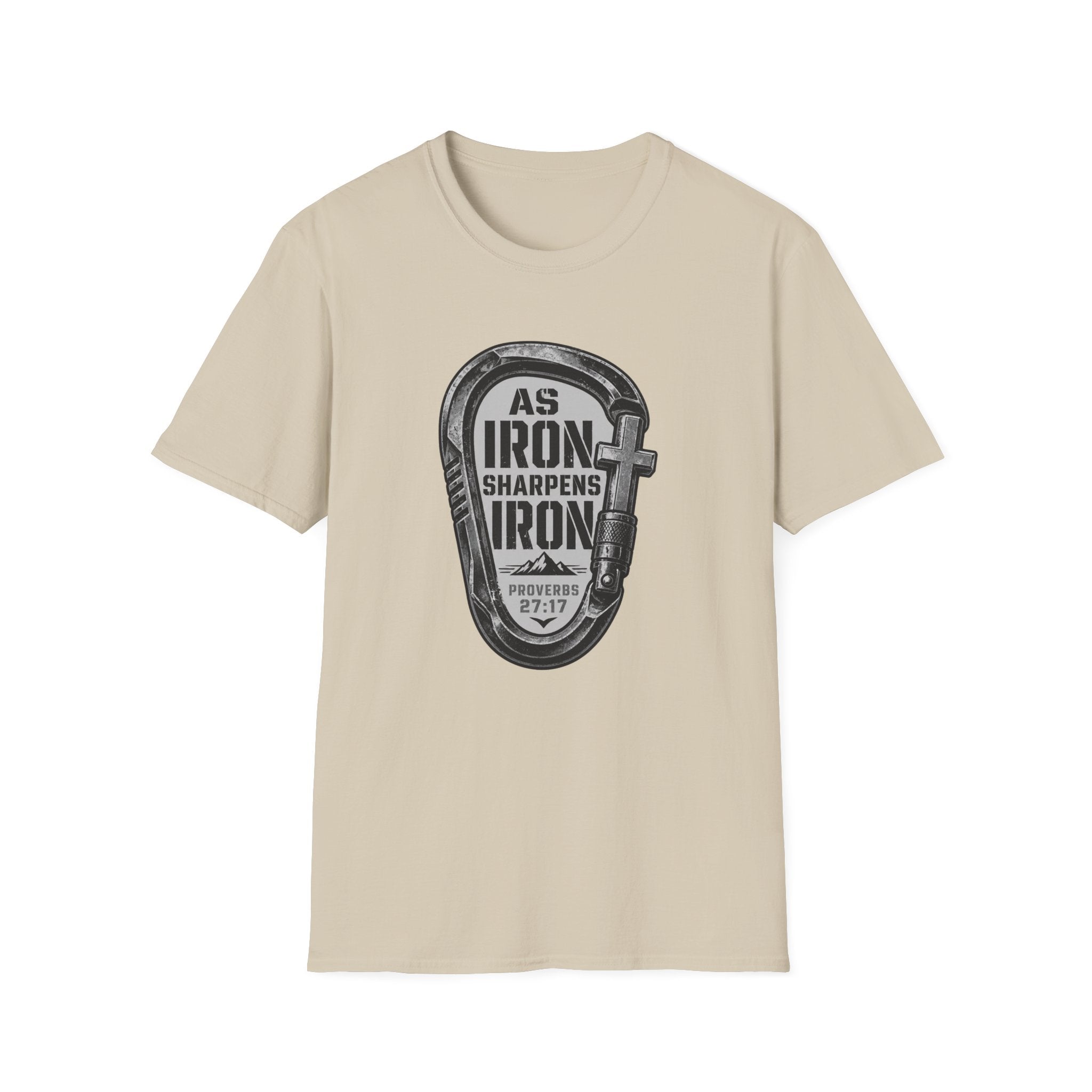 As Iron Sharpens Iron Carabiner T-Shirt