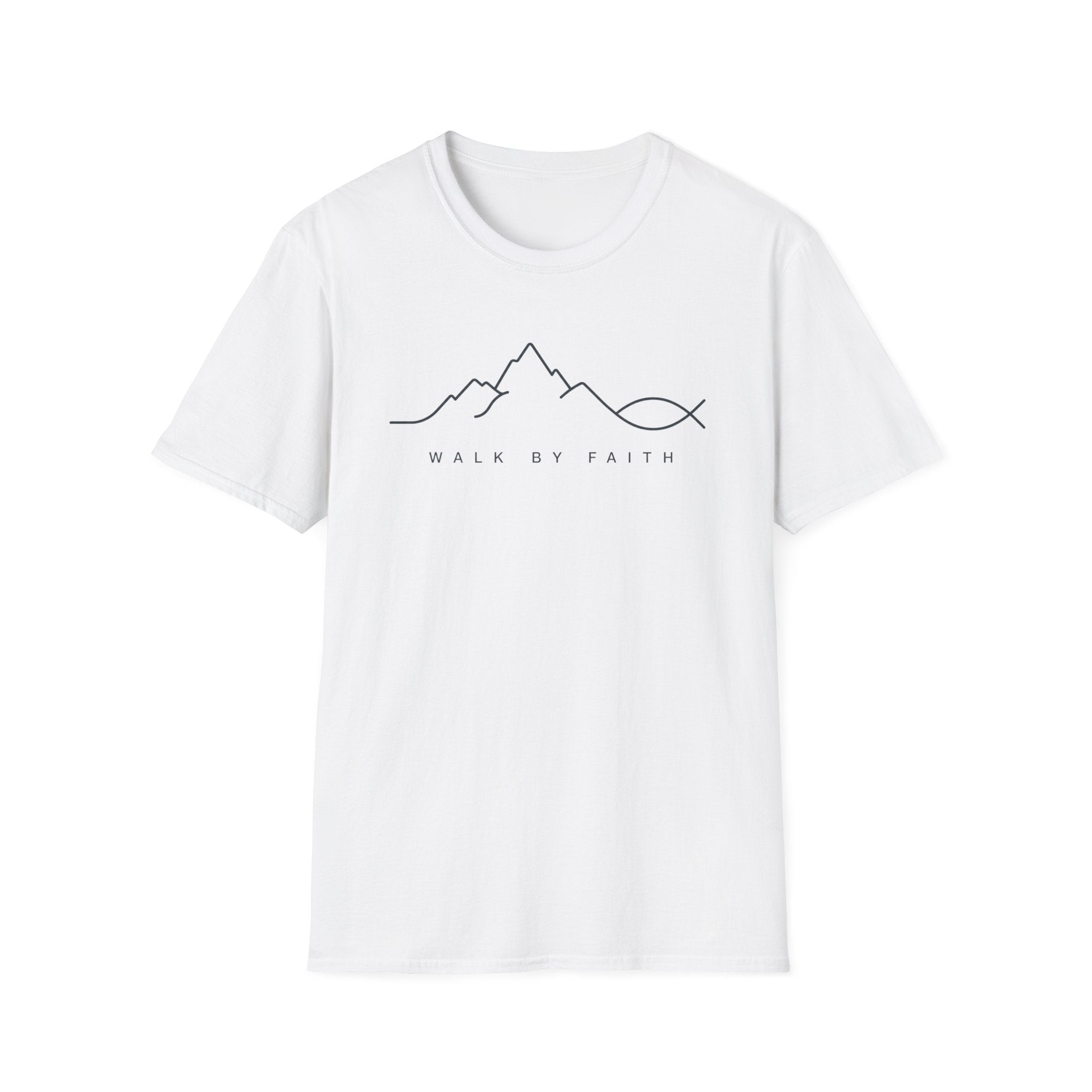 Walk By Faith Line Art T-shirt