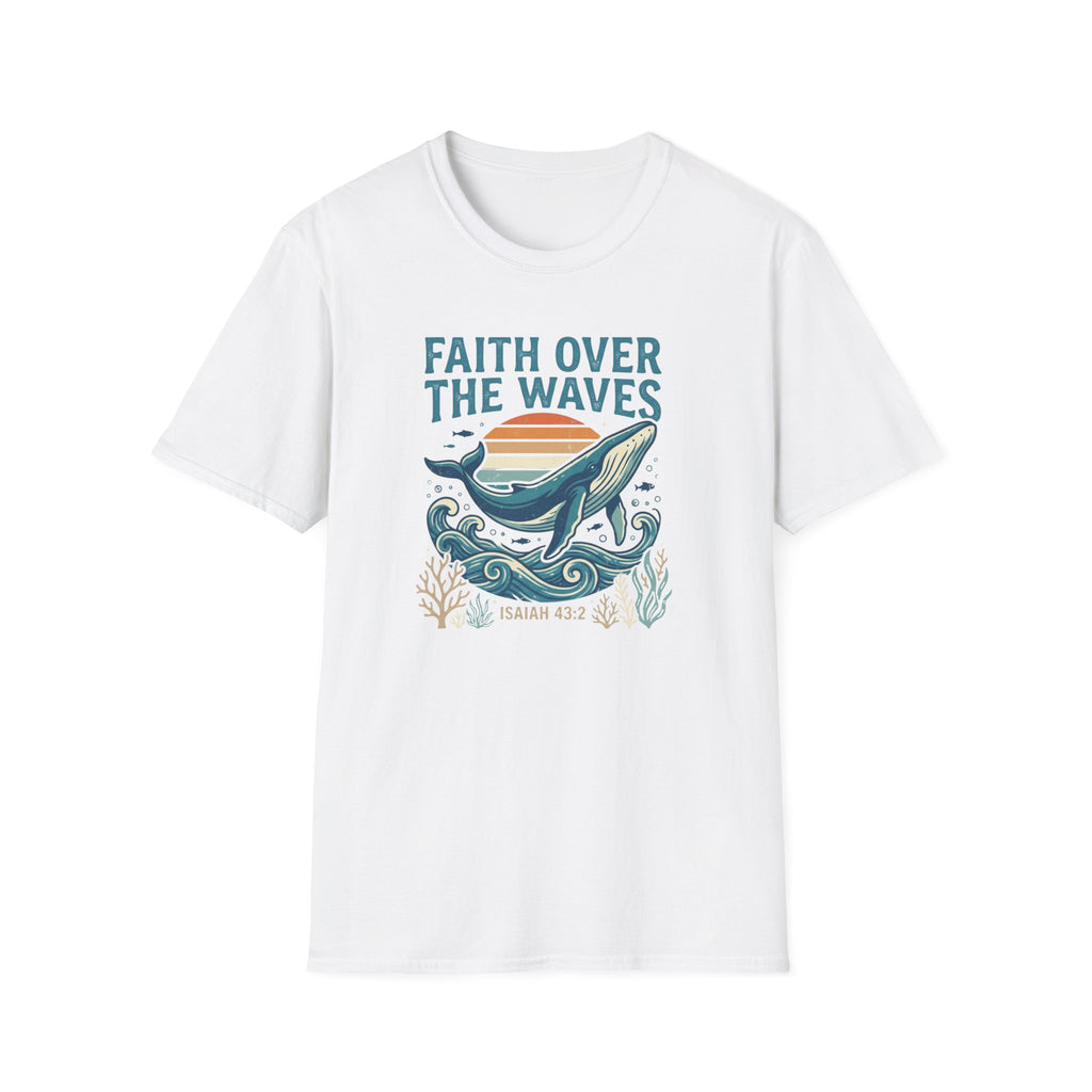 Whale Faith Over The Waves T-Shirt