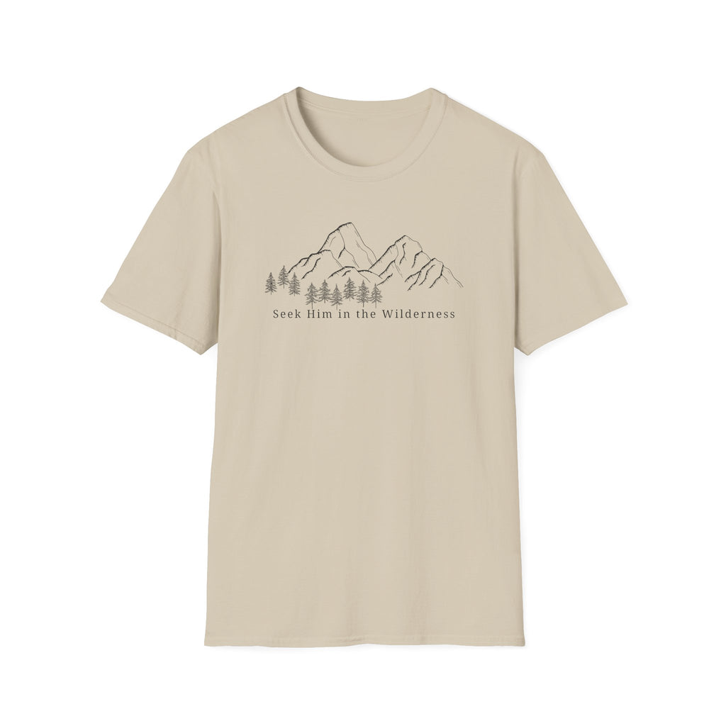 Seek Him In the Wilderness Black T-Shirt