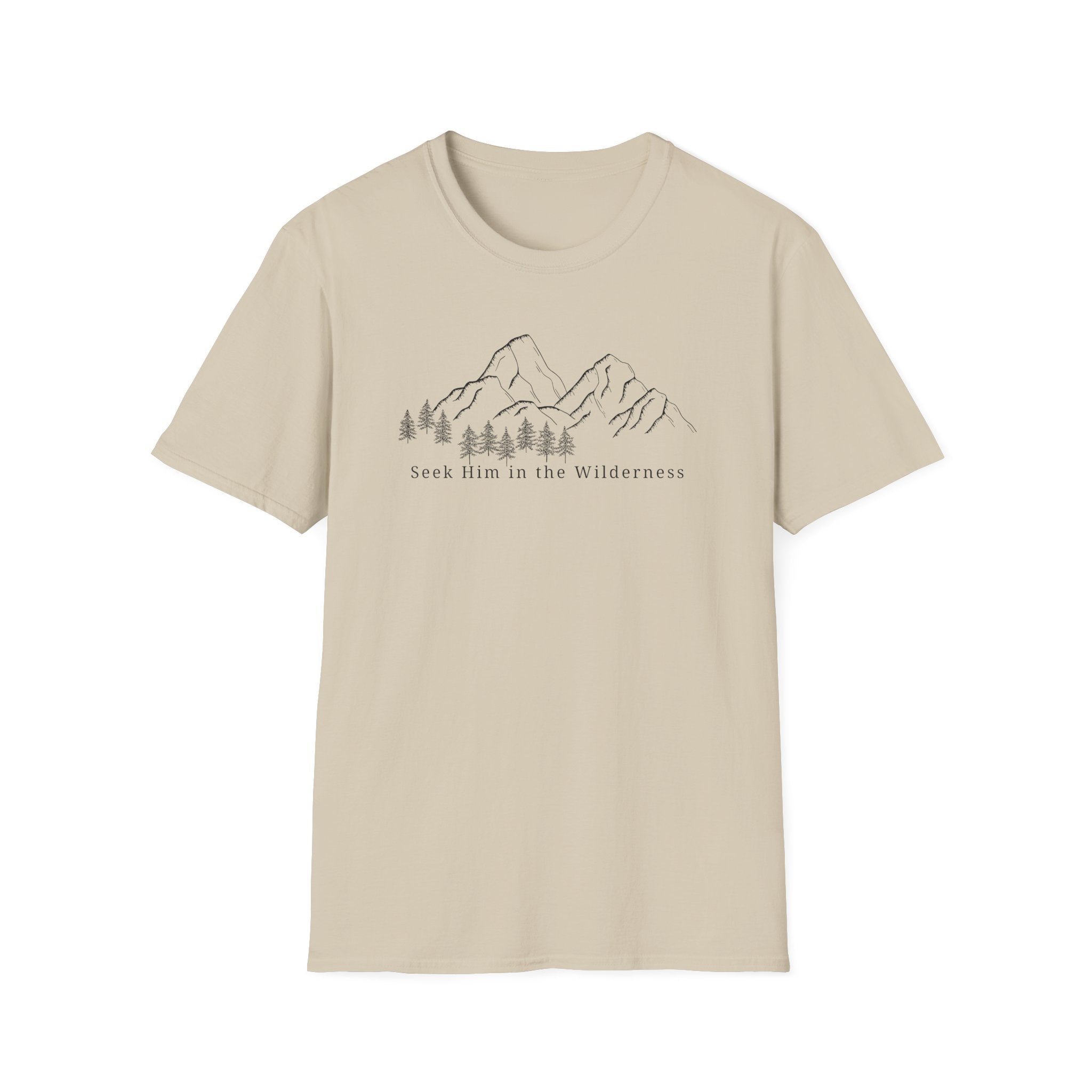 Seek Him In the Wilderness Black T-Shirt