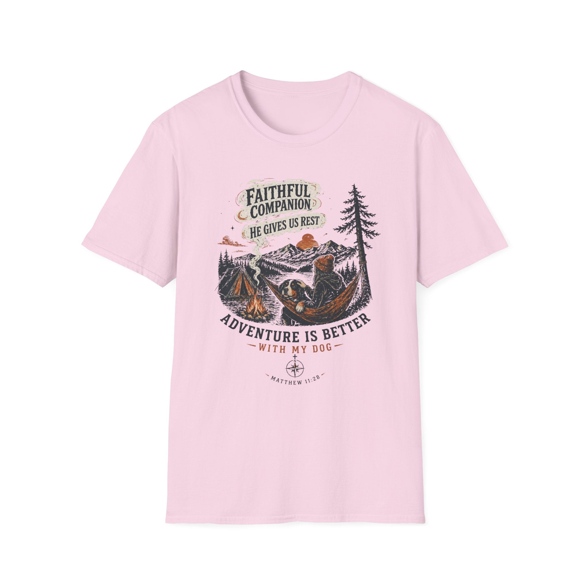 Faithful Companion Dog With Female T-Shirt
