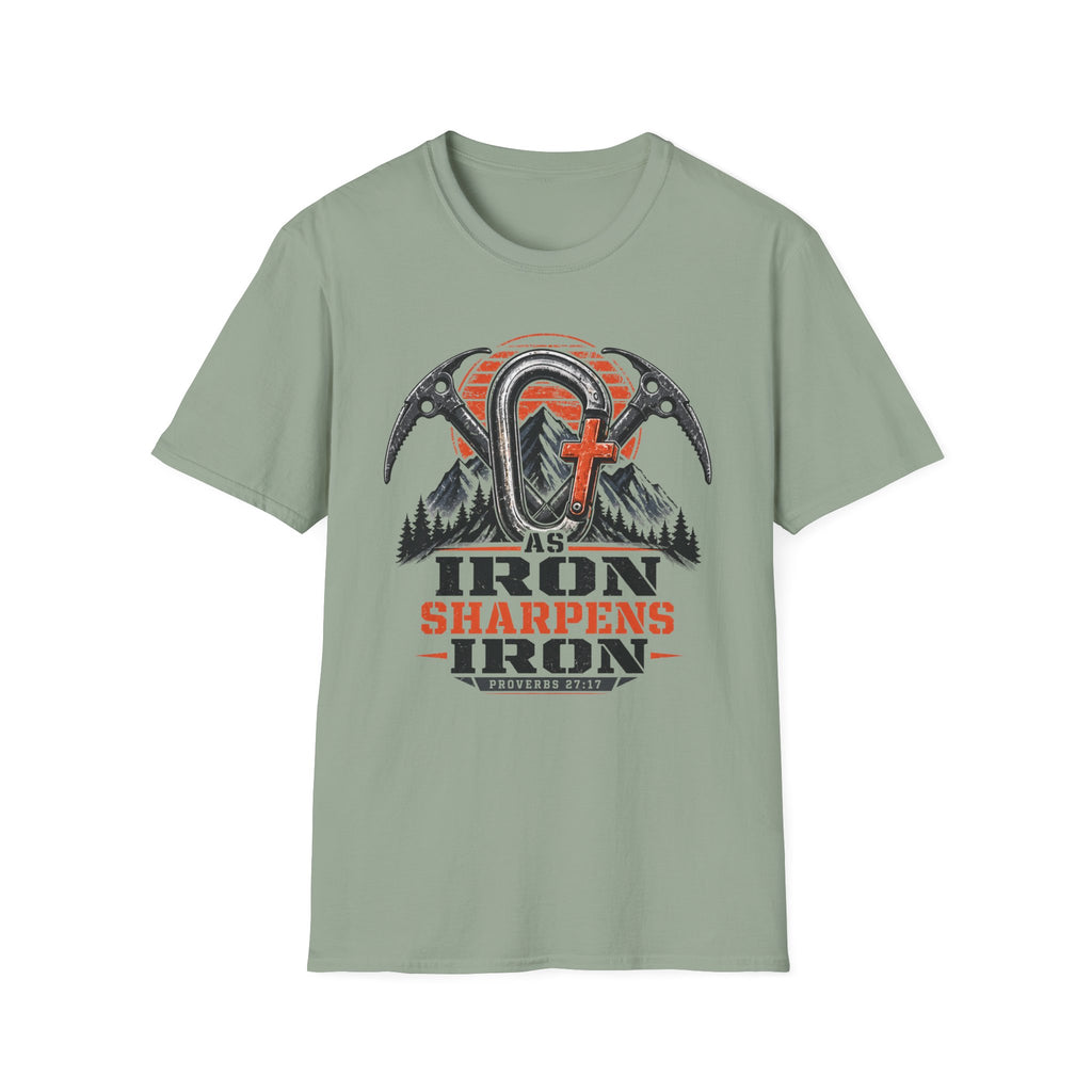 Iron Sharpens Iron Mountain Carabiner T-Shirt
