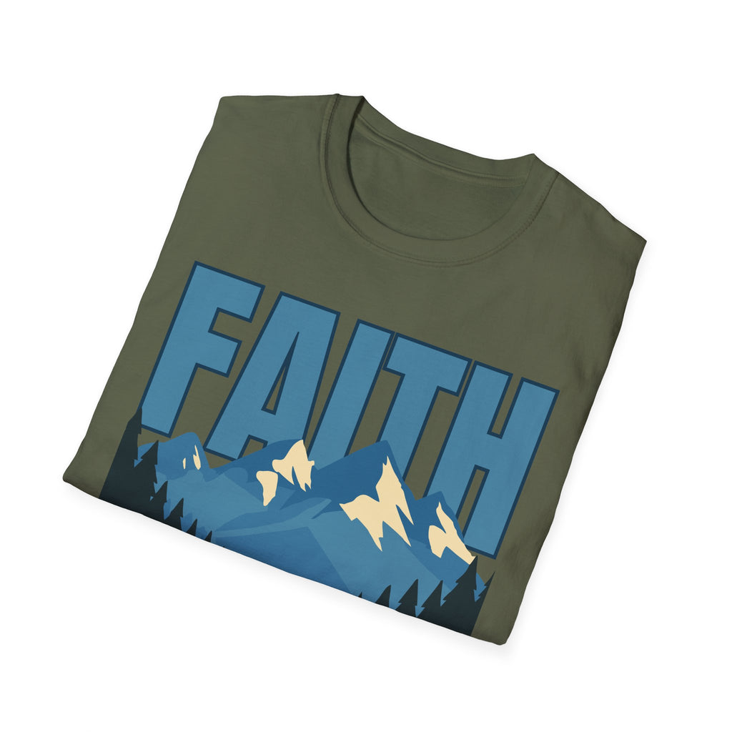 Faith Can Move Mountains Block T-Shirt