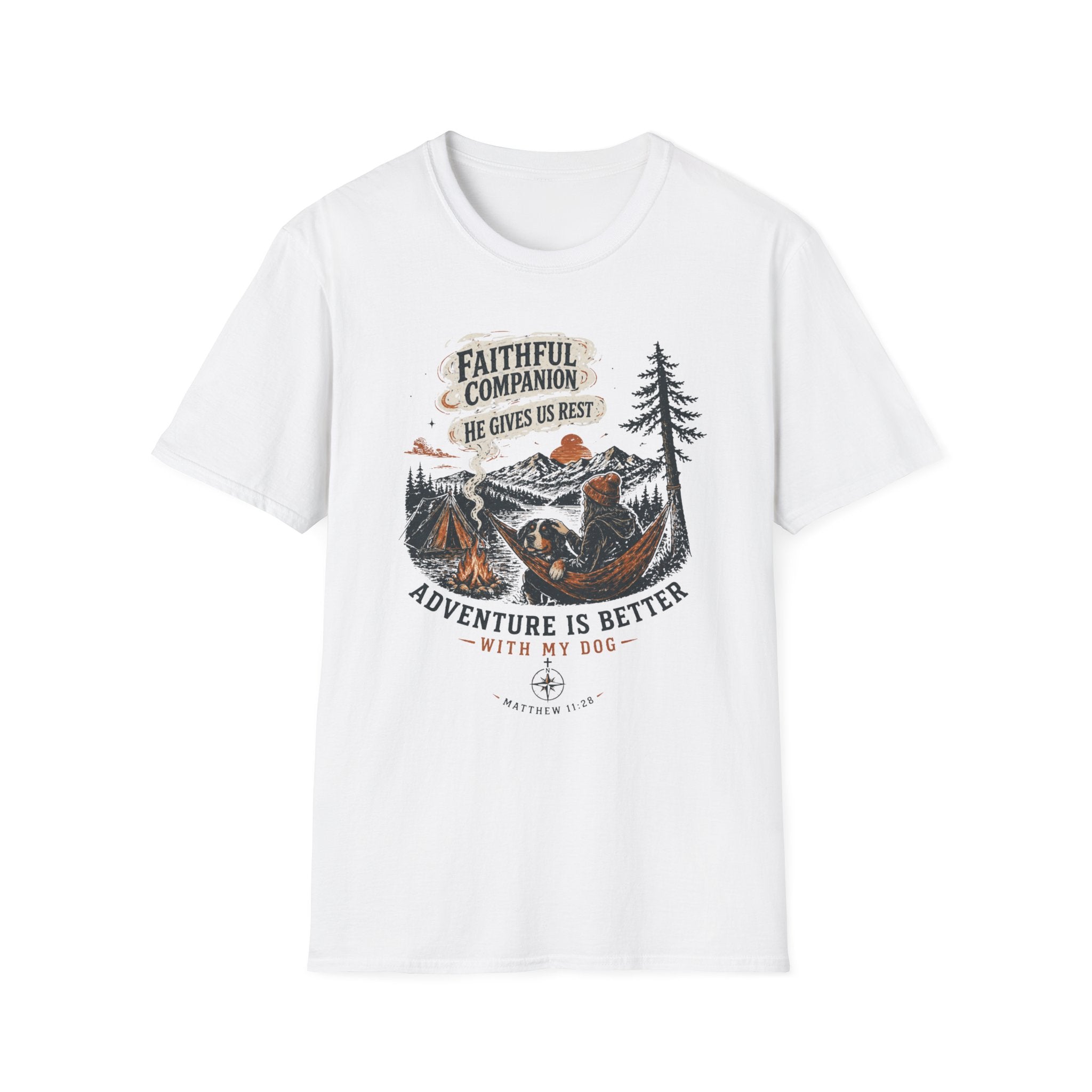Faithful Companion Dog With Female T-Shirt