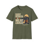 Easily Distracted Dogs Dirt Discipleship T-Shirt