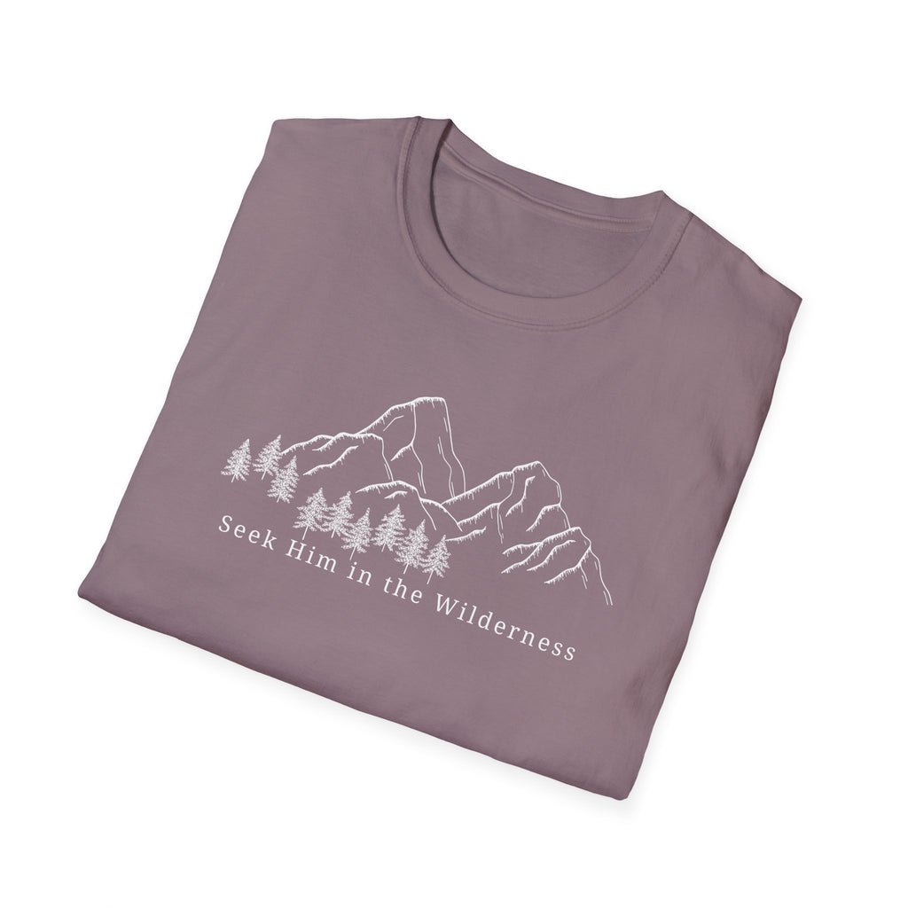 Seek Him In The Wilderness White T-Shirt