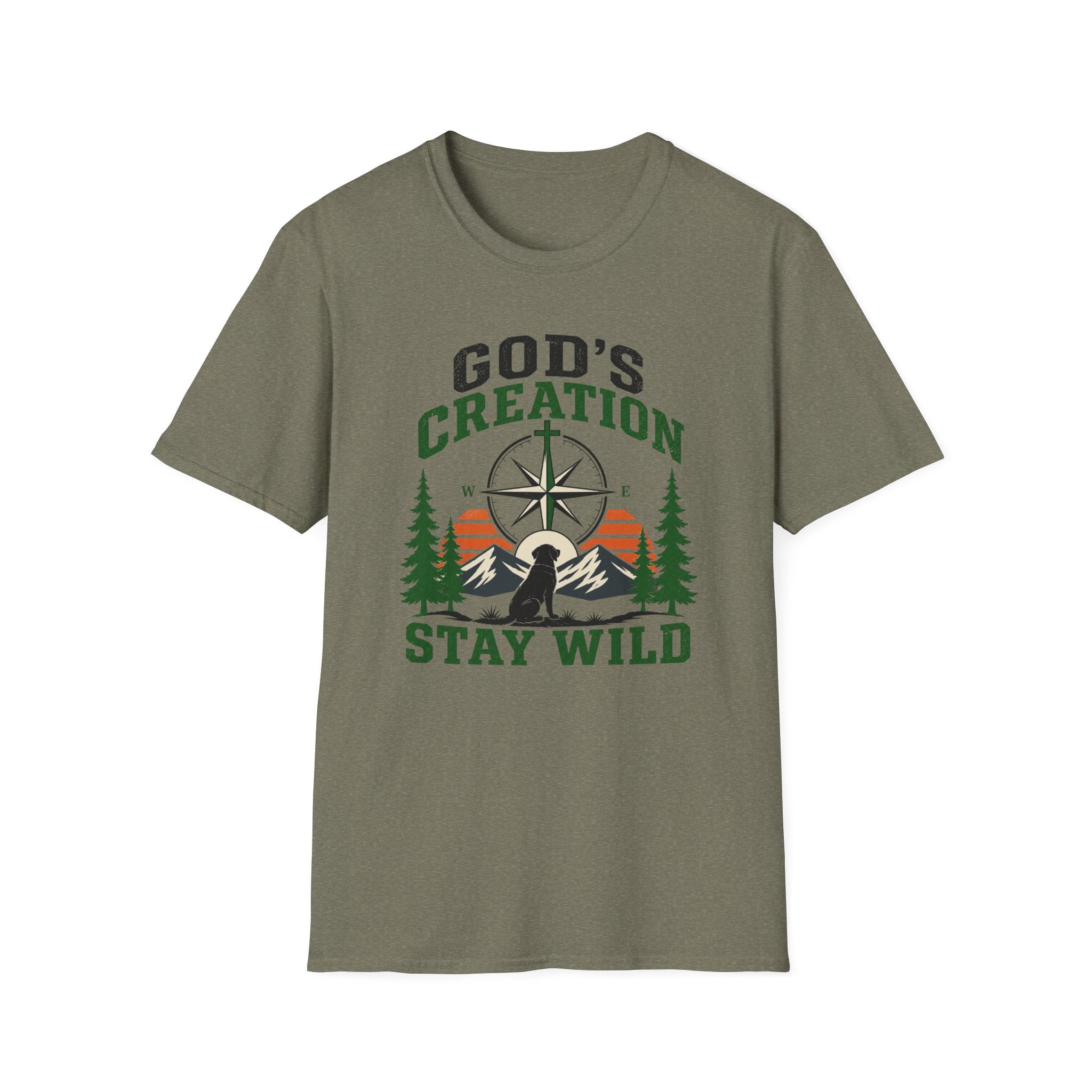 Gods Creation with Dog Compass T-Shirt