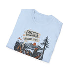 Faithful Companion Dog With Female T-Shirt