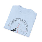 Adventure Is Better With My Dog Circle T-Shirt — Hiking Dog Lover Tee