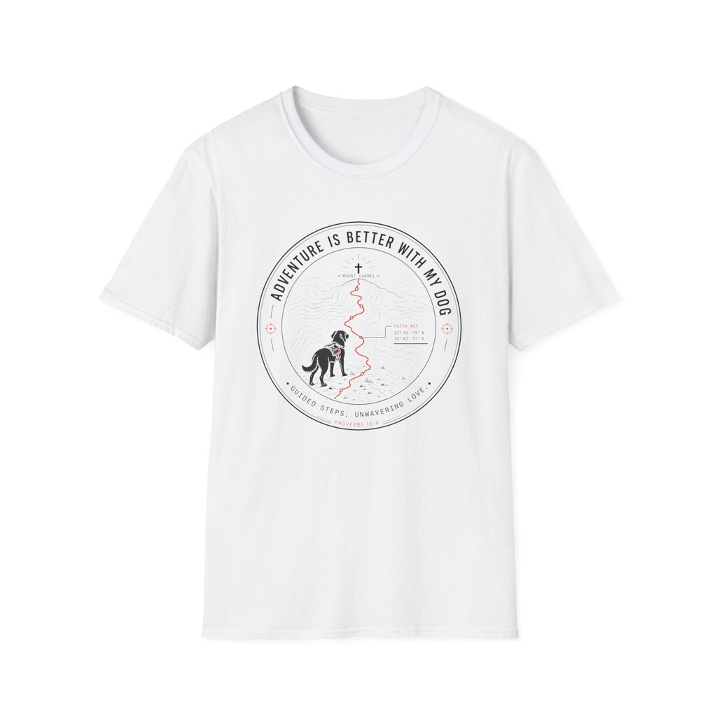 Adventure Is Better With My Dog Circle T-Shirt — Hiking Dog Lover Tee
