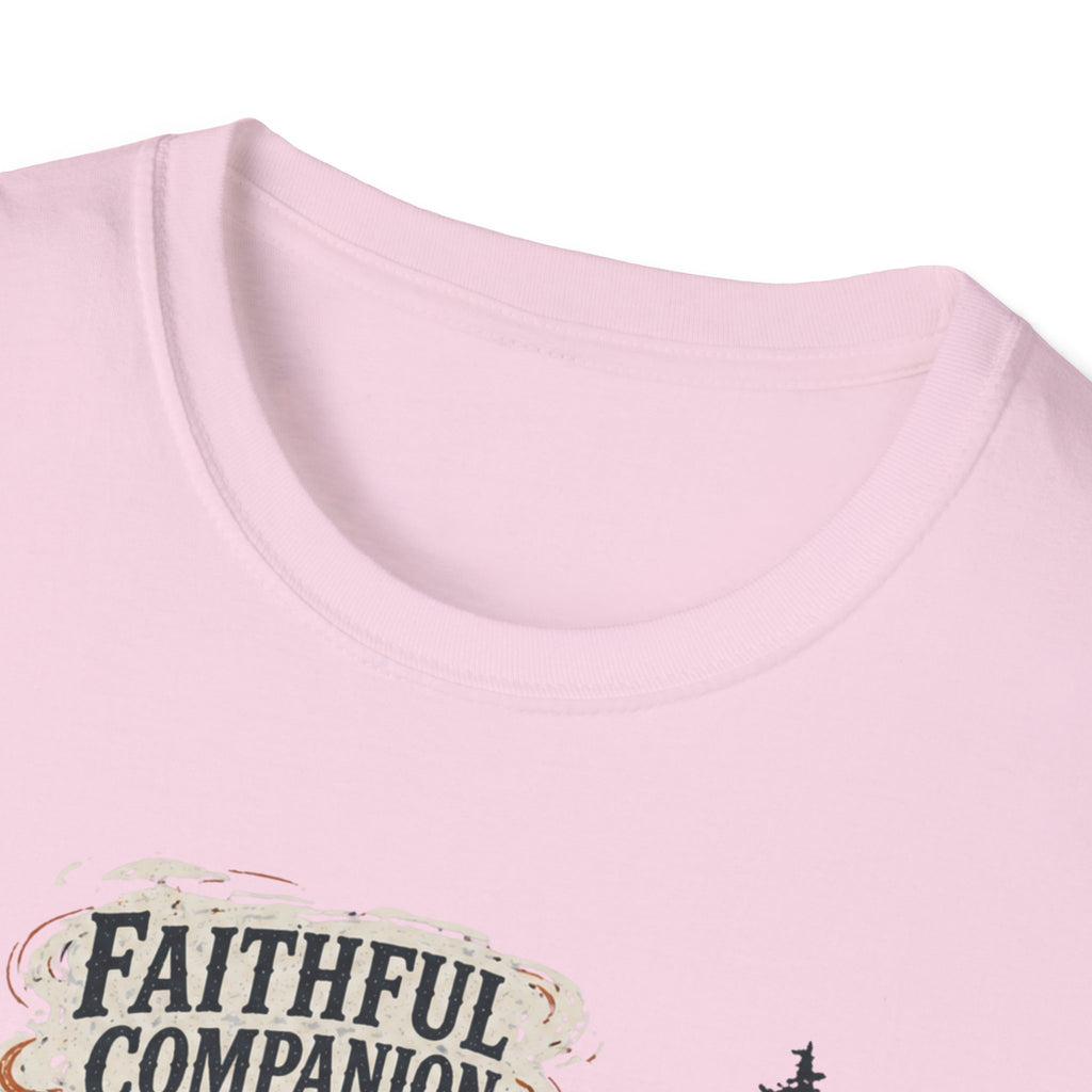 Faithful Companion Dog With Female T-Shirt