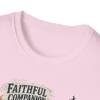 Faithful Companion Dog With Female T-Shirt