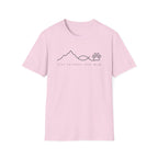 Stay Faithful Stay Wild Line Art Paw Print T-Shirt