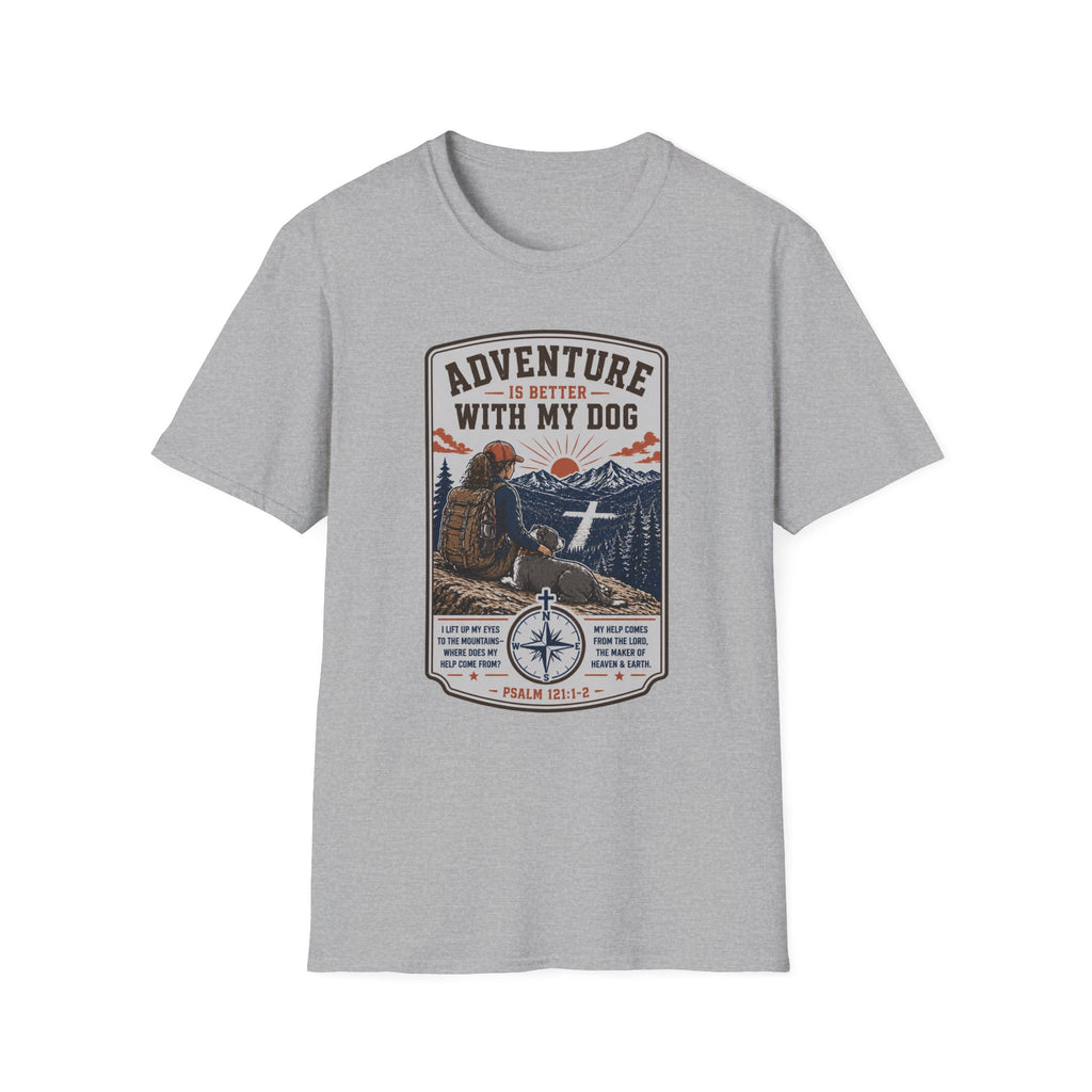 Adventure Is Better With My Dog T-Shirt — Hiking Dog Lover Tee