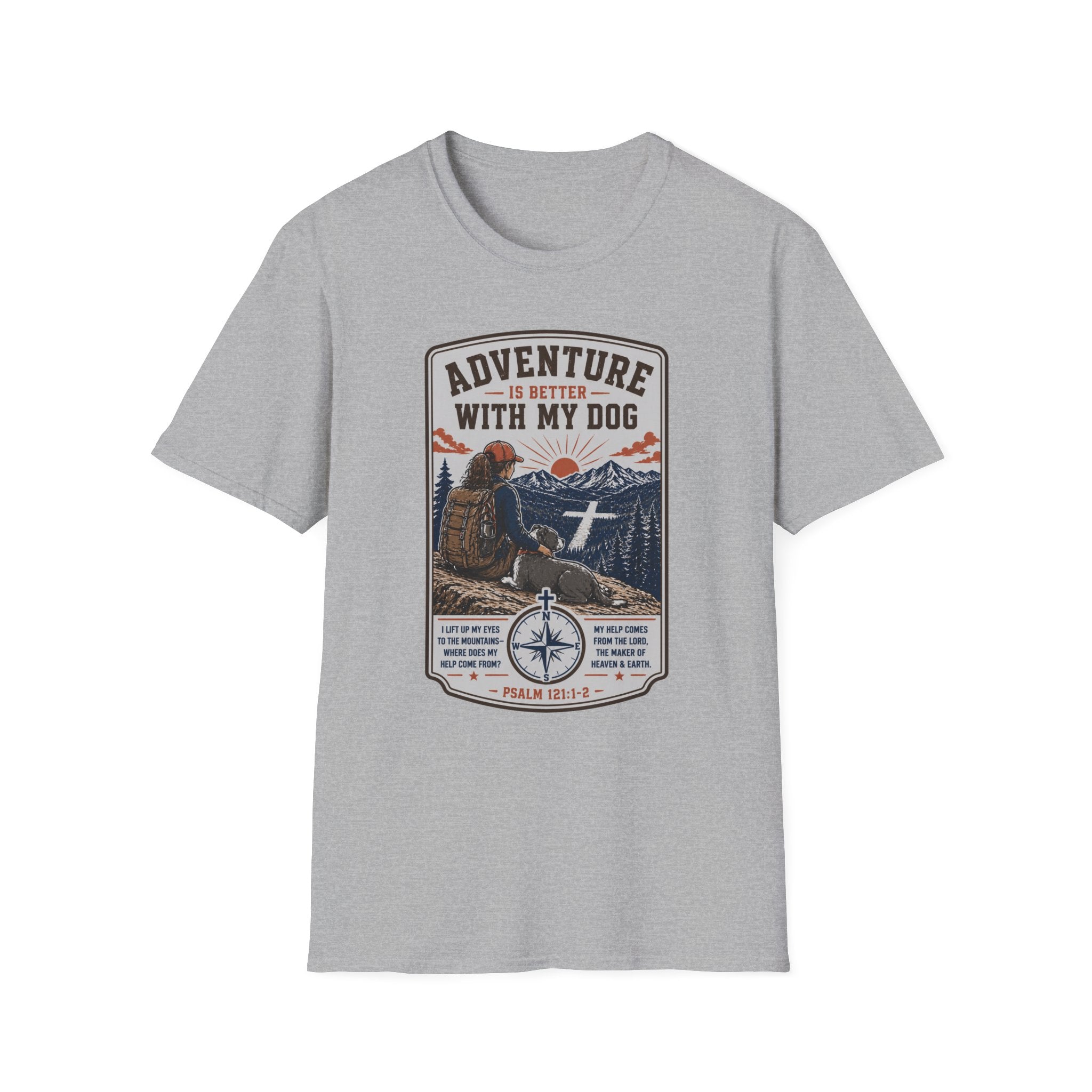 Adventure Is Better With My Dog T-Shirt — Hiking Dog Lover Tee