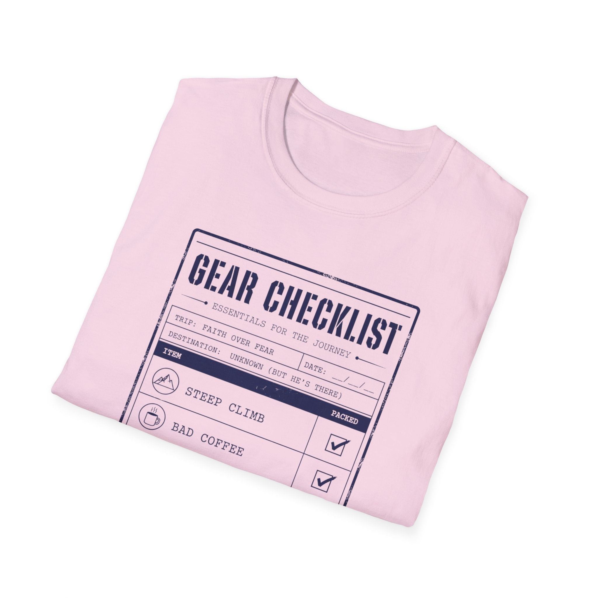 Gear Checklist Still Blessed T-Shirt