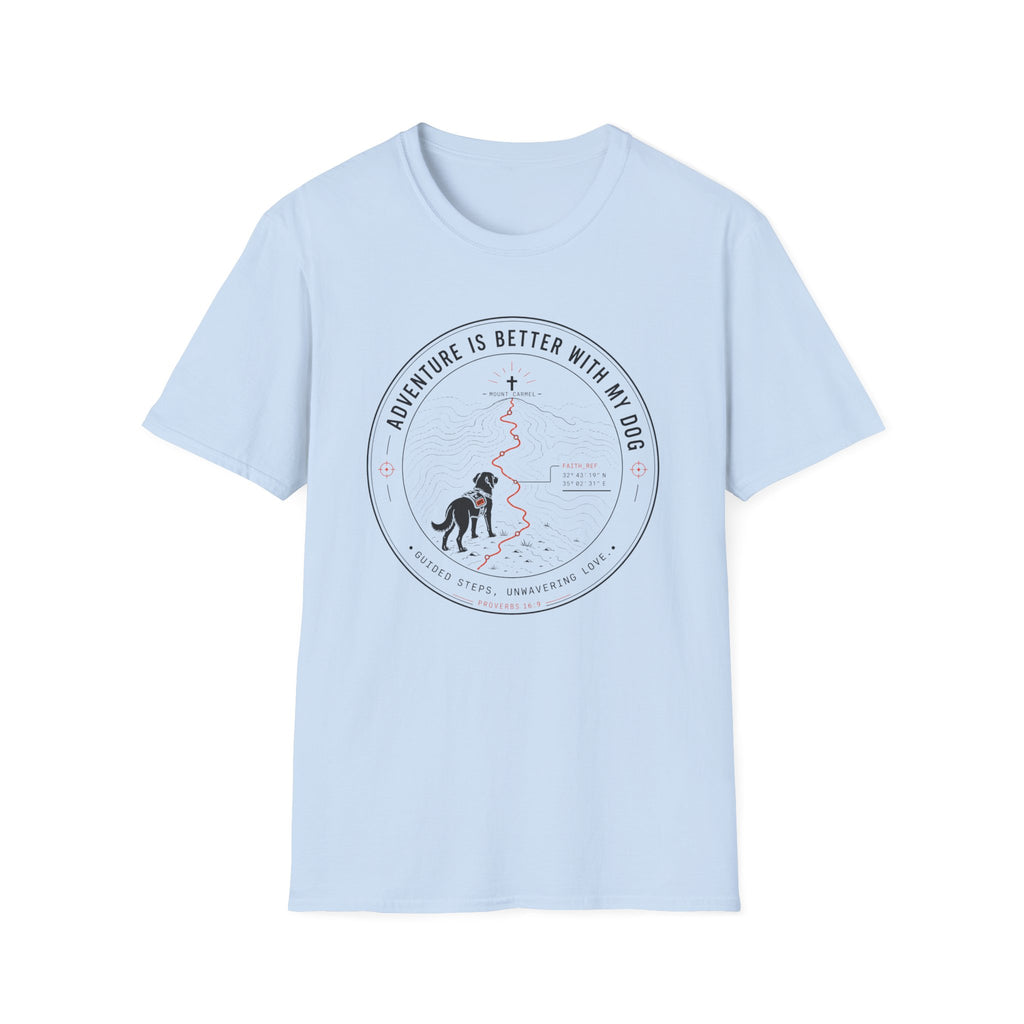 Adventure Is Better With My Dog Circle T-Shirt — Hiking Dog Lover Tee