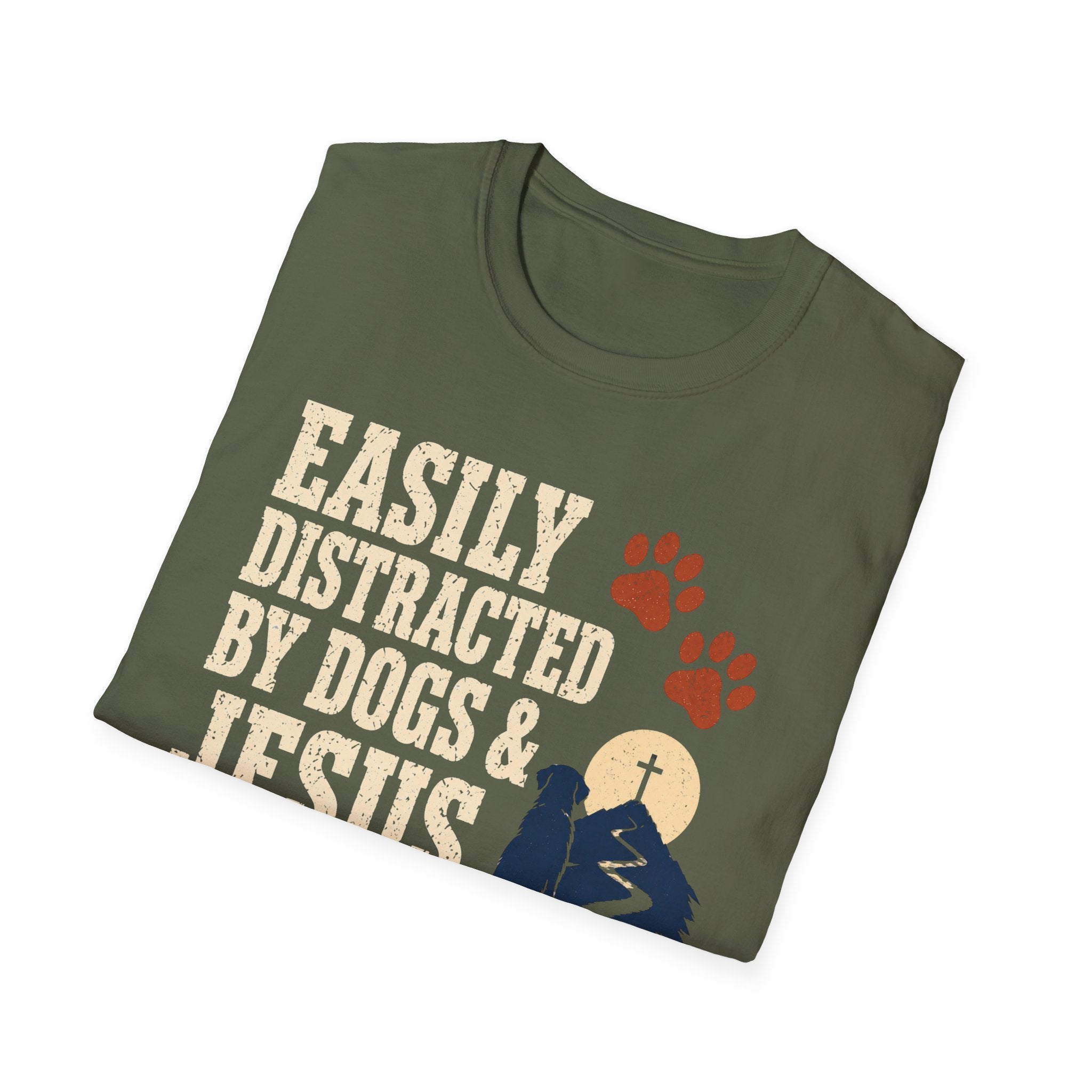Easily Distracted Dogs & Jesus T-Shirt
