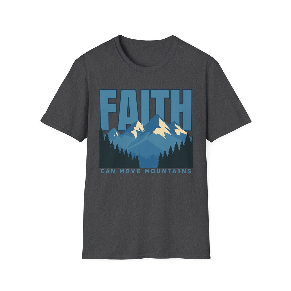 Faith Can Move Mountains Block T-Shirt