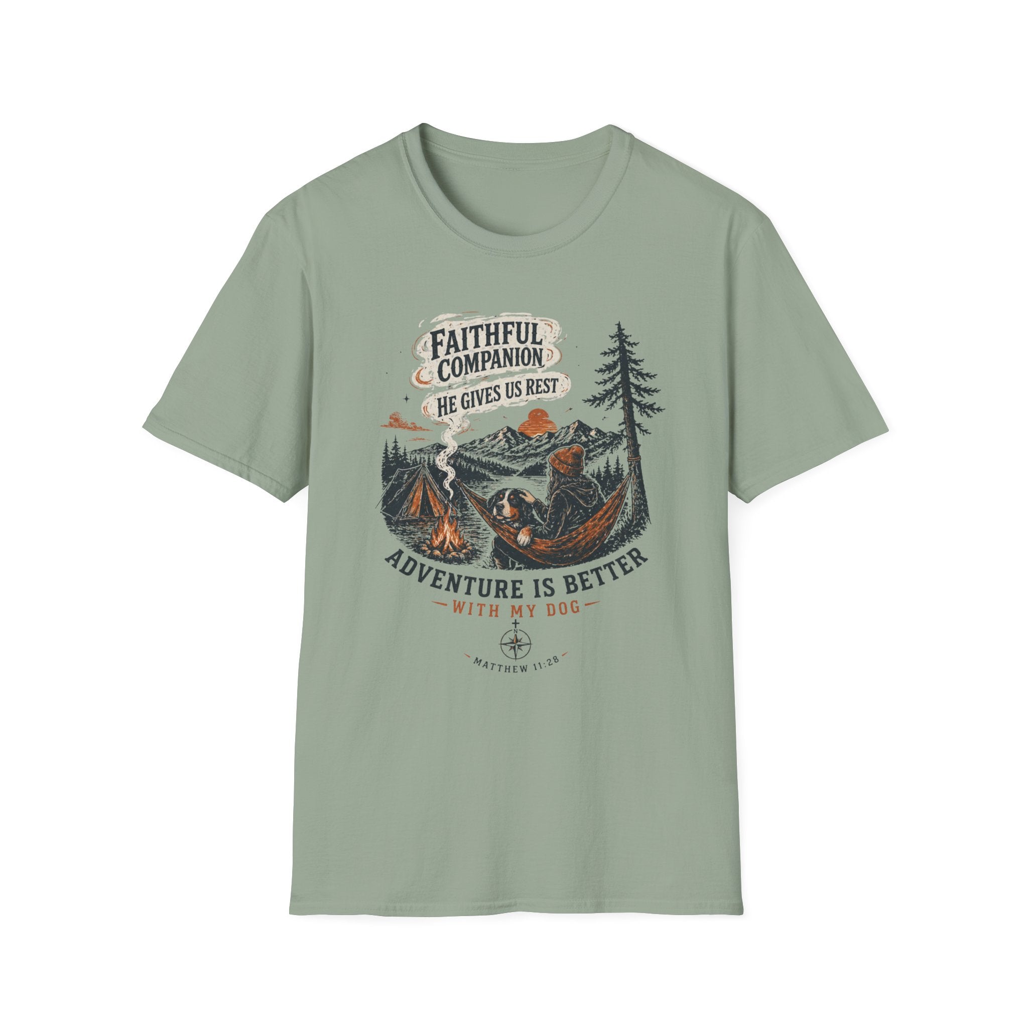 Faithful Companion Dog With Female T-Shirt